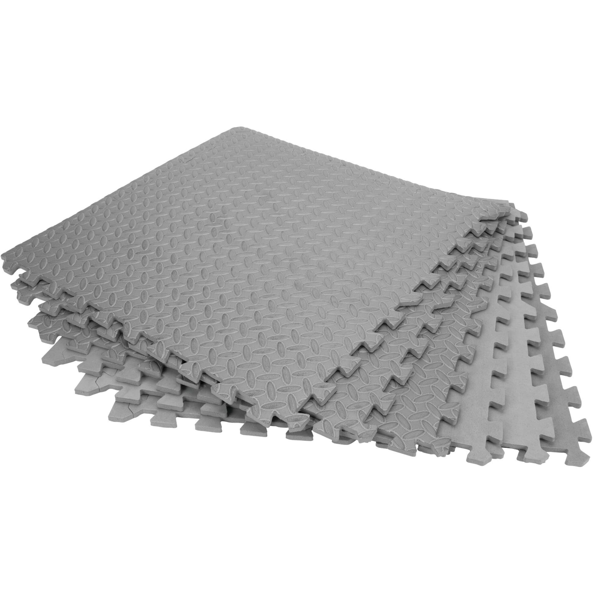 Performance Tool W88989 24-Inch X 24-Inch Protective Diamond Shape Anti-Fatigue Interlocking Floor Mat (24 Square Feet) , Grey