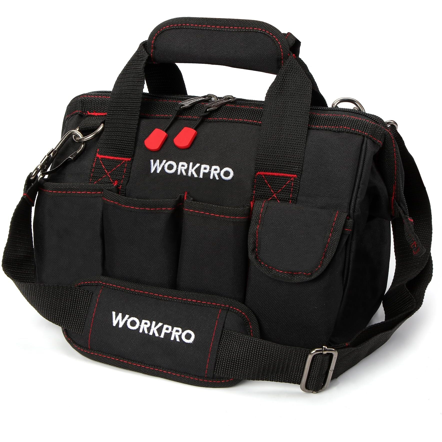 Workpro 12-Inch Close Top Wide Mouth Storage Tool Bag, W081020A