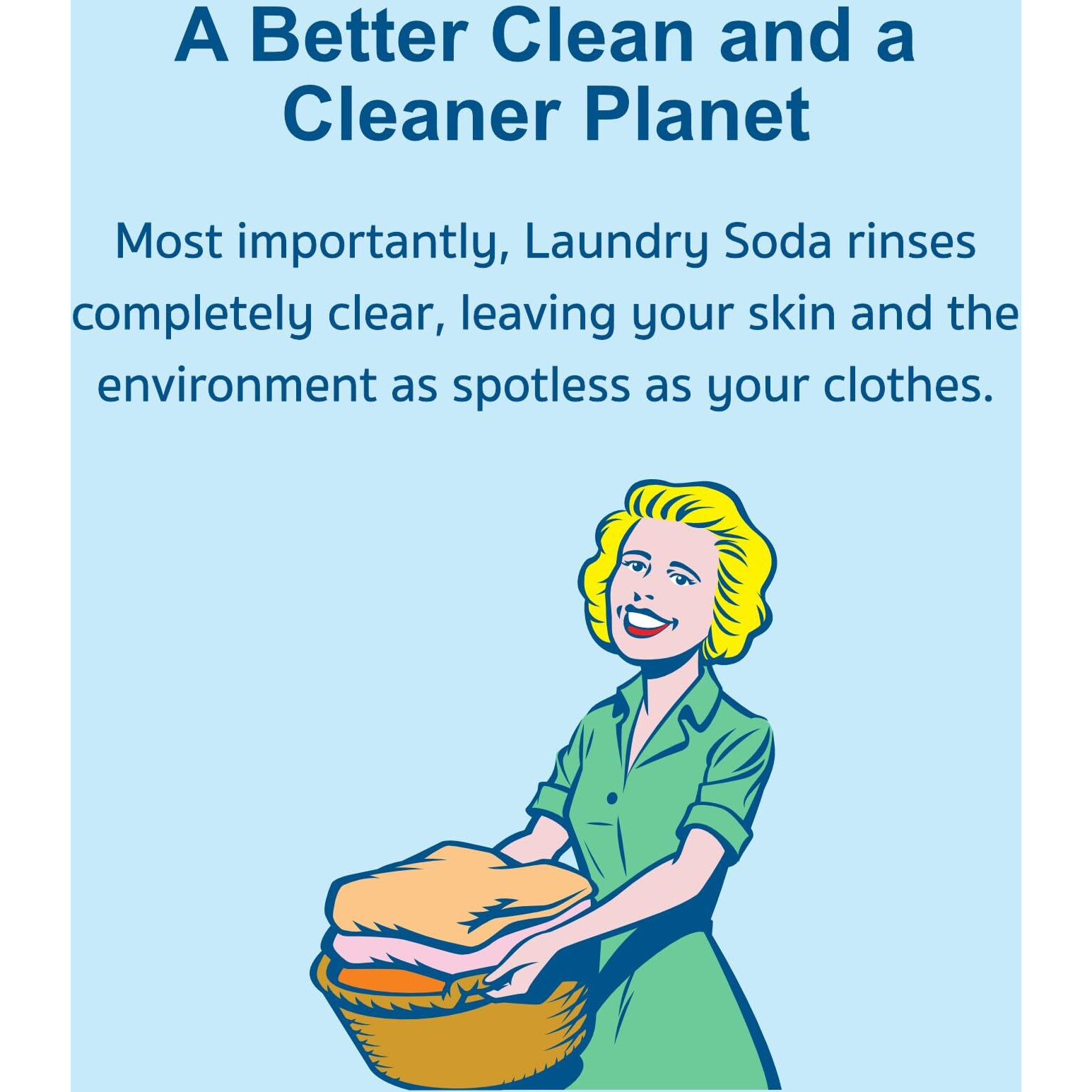 Nellie's Laundry Soda - Concentrated Laundry Detergent Powder - 100 Load - Gentle On Skin And Environment - Fragrance-Free