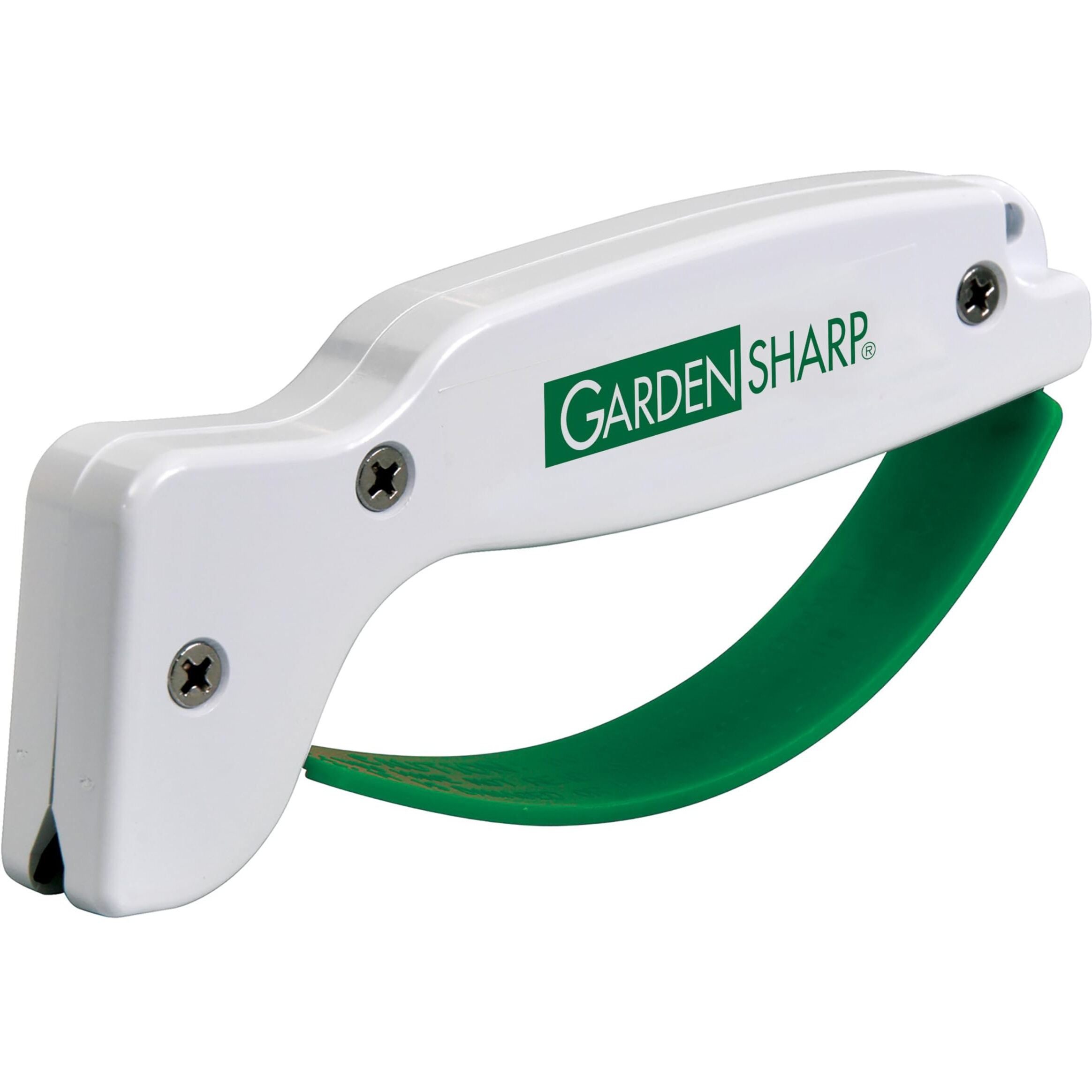 Accusharp Garden Tool Sharpener, Diamond-Honed Tungsten Carbide Blades, Restores, Repairs, Sharpens & Hones Lawnmower Blades, Secateurs, Limb Loppers, Hoes, Shovels, And Scythes