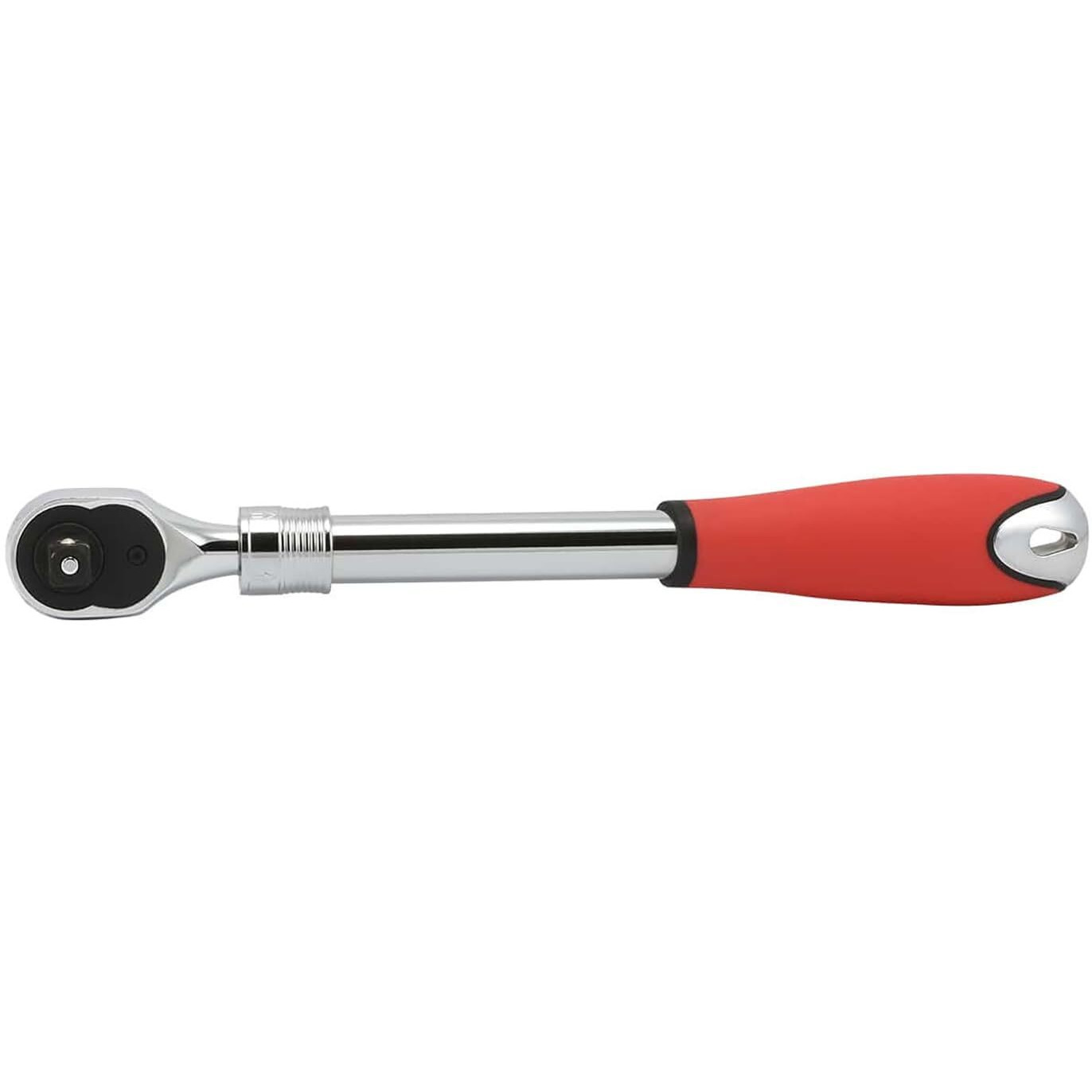 Neiko 03068A 1/2-Inch Drive Extendable Ratchet Handle | 72 Tooth Reversible Ratcheting Feature W/Soft Grip Handle | 12 To 17-1/2    Lengths, Red