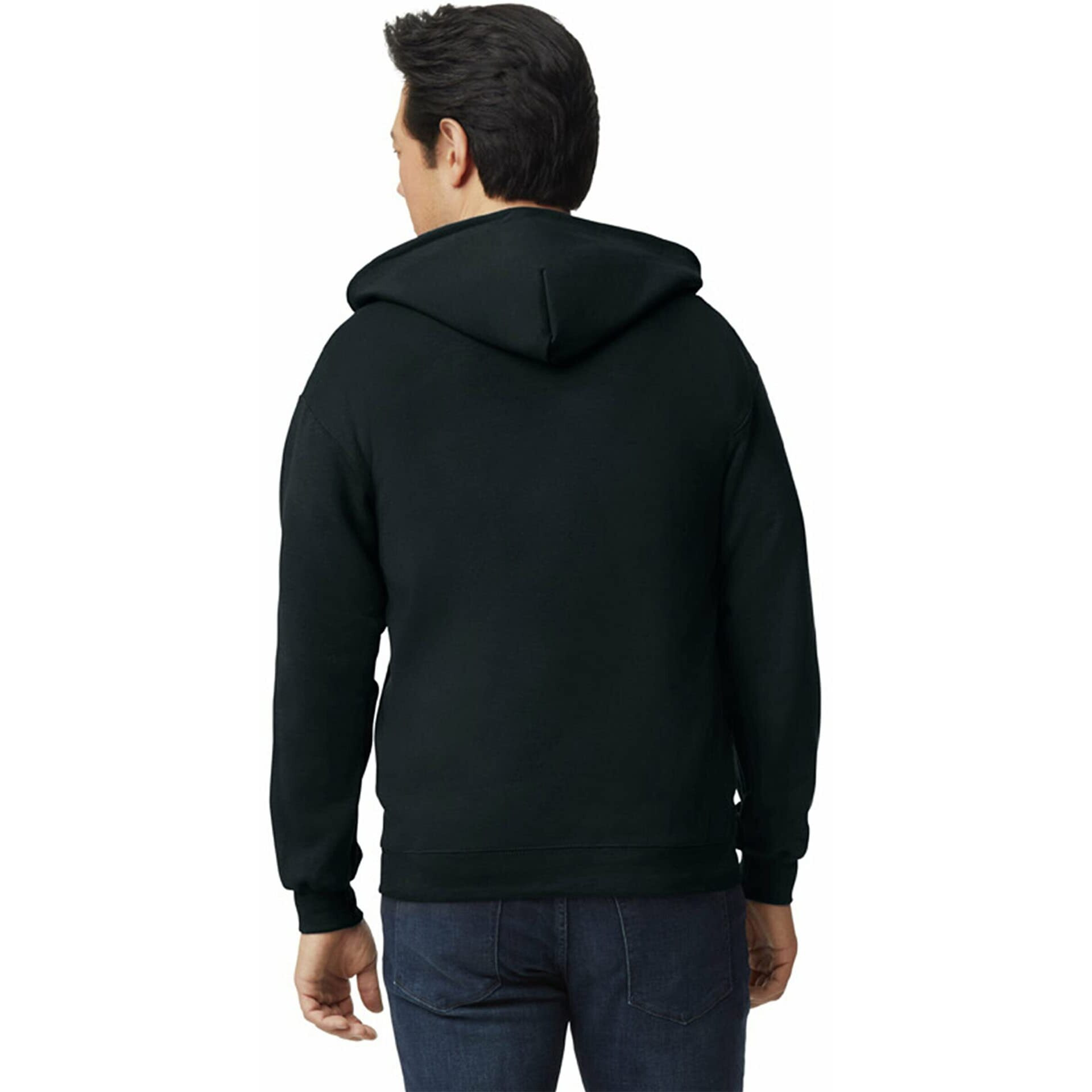 Gildan Adult Fleece Zip Hoodie Sweatshirt, Style G18600, Multipack, Black (1-Pack), Medium