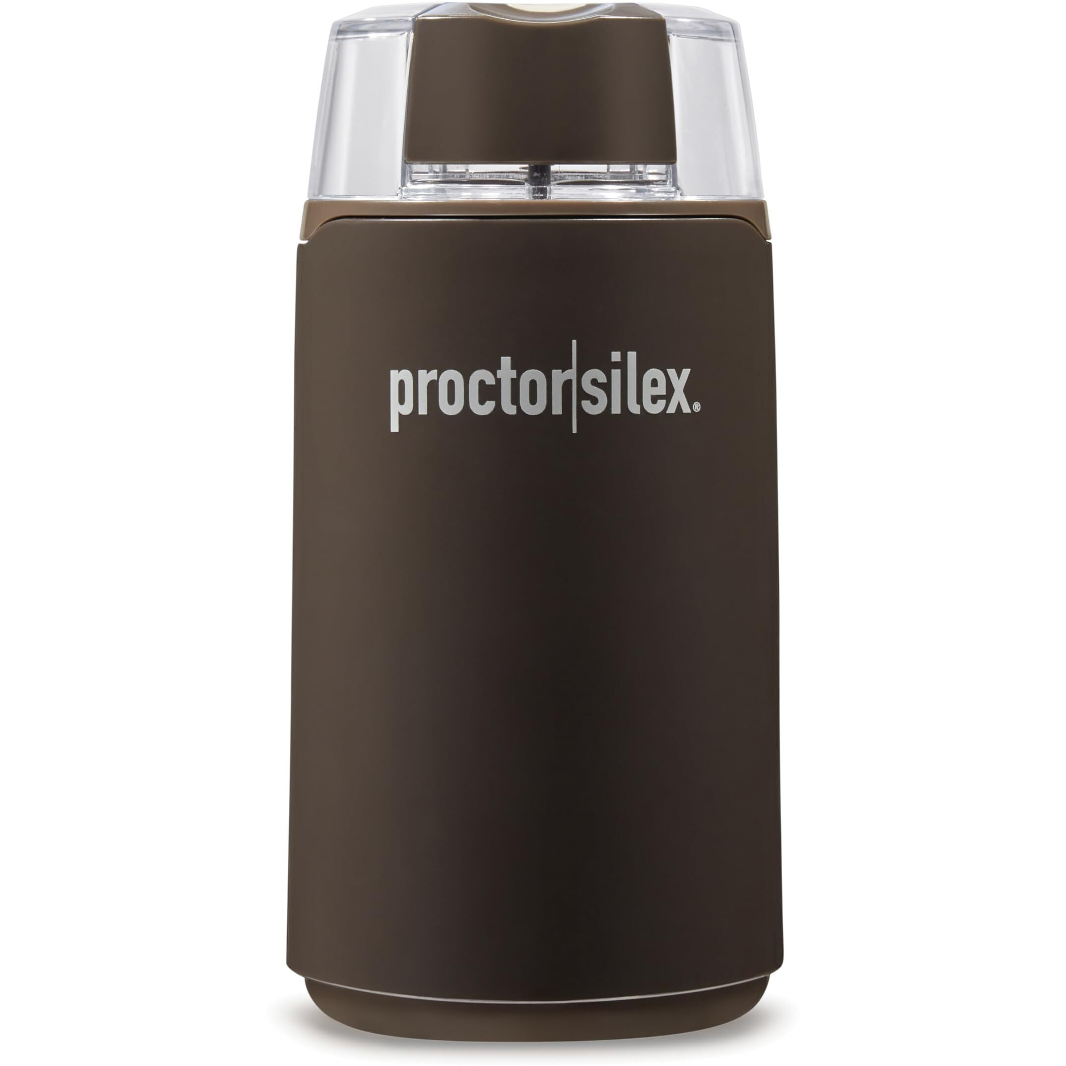 Proctor Silex Electric Coffee Grinder For Beans, Spices And More, Stainless Steel Blades, 12 Cups, Brown