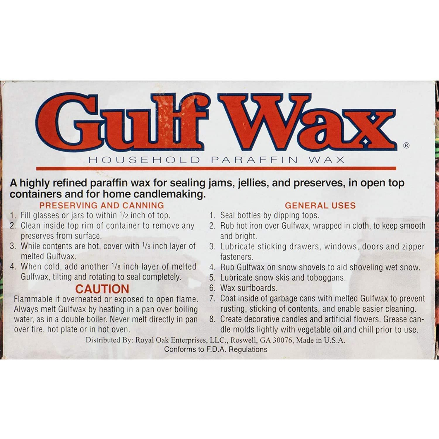 Gulfwax Household Paraffin Wax