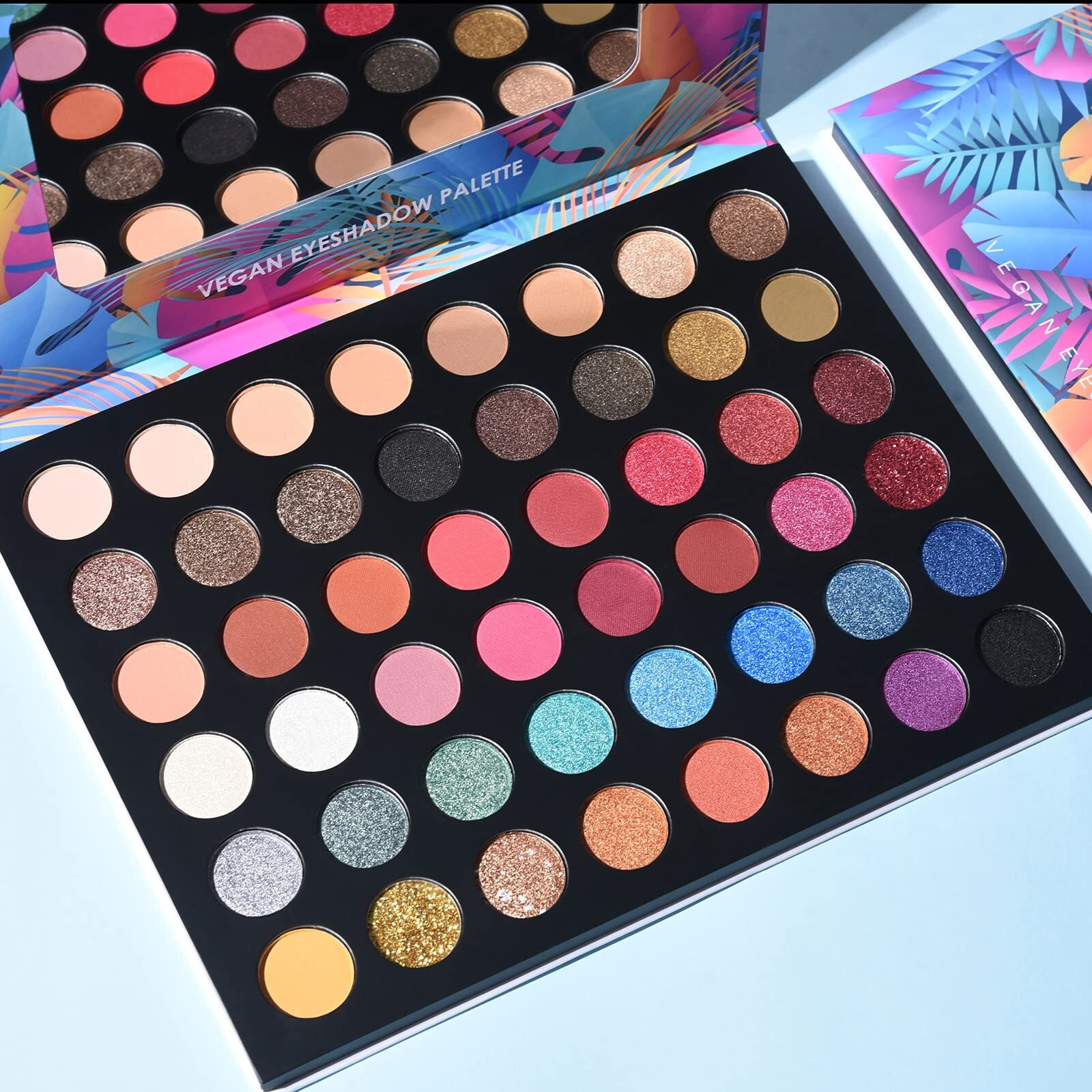 Onlybetter Eyeshadow Palette Glitter 48 Colors Bright Colorful Shimmer Eye Shadow Makeup Palette High Pigmented Metallic Color Eye Shadow Powder Easy To Blend Rainbow Sparkle Glitter Eyeshadow Pallet