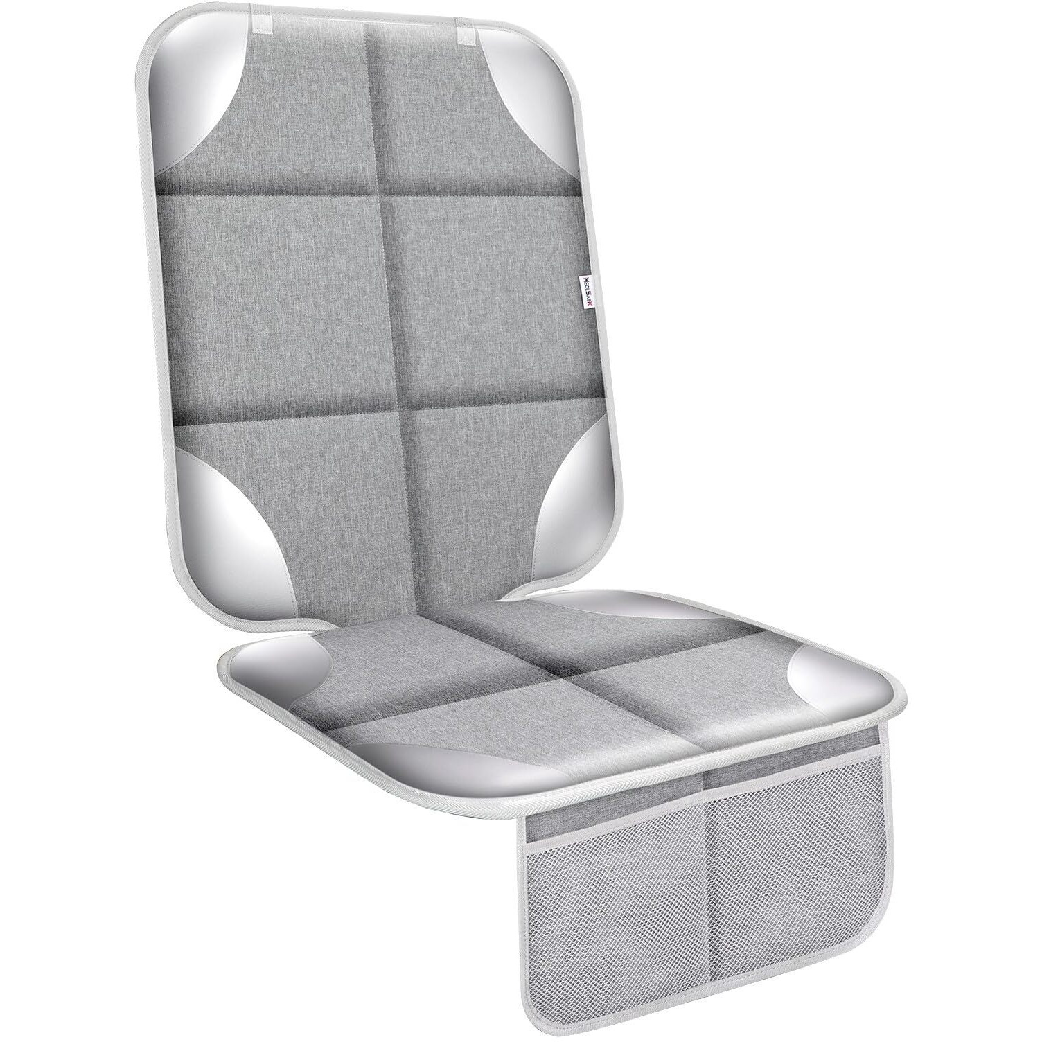Meolsaek Car Seat Protector For Child Car Seat, 600D Fabric Waterproof Car Seat Cover With Non-Slip Backing, Under Baby Car Seat From Permanent Pressure Marks