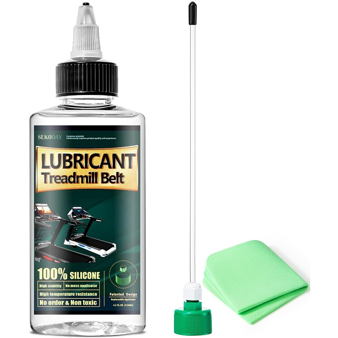 Sekoday Silicone Treadnmill Belt Lubricants/Lubes | 4.2 Ounce, High Temperature Resistant And Stable Lubricant,With Hard Application Tubes And Precision Screw Caps For Easy Use