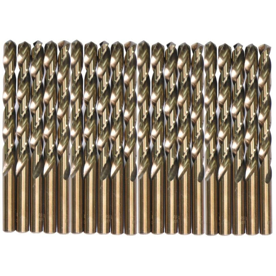 Valyriantool 1/8"" Cobalt Drill Bits(20Pcs), M35 Hssco High Speed Steel Jobber Length Twist Drill Bit Set For Hardened Metal, Stainless Steel, Cast Iron, Plastic And Wood