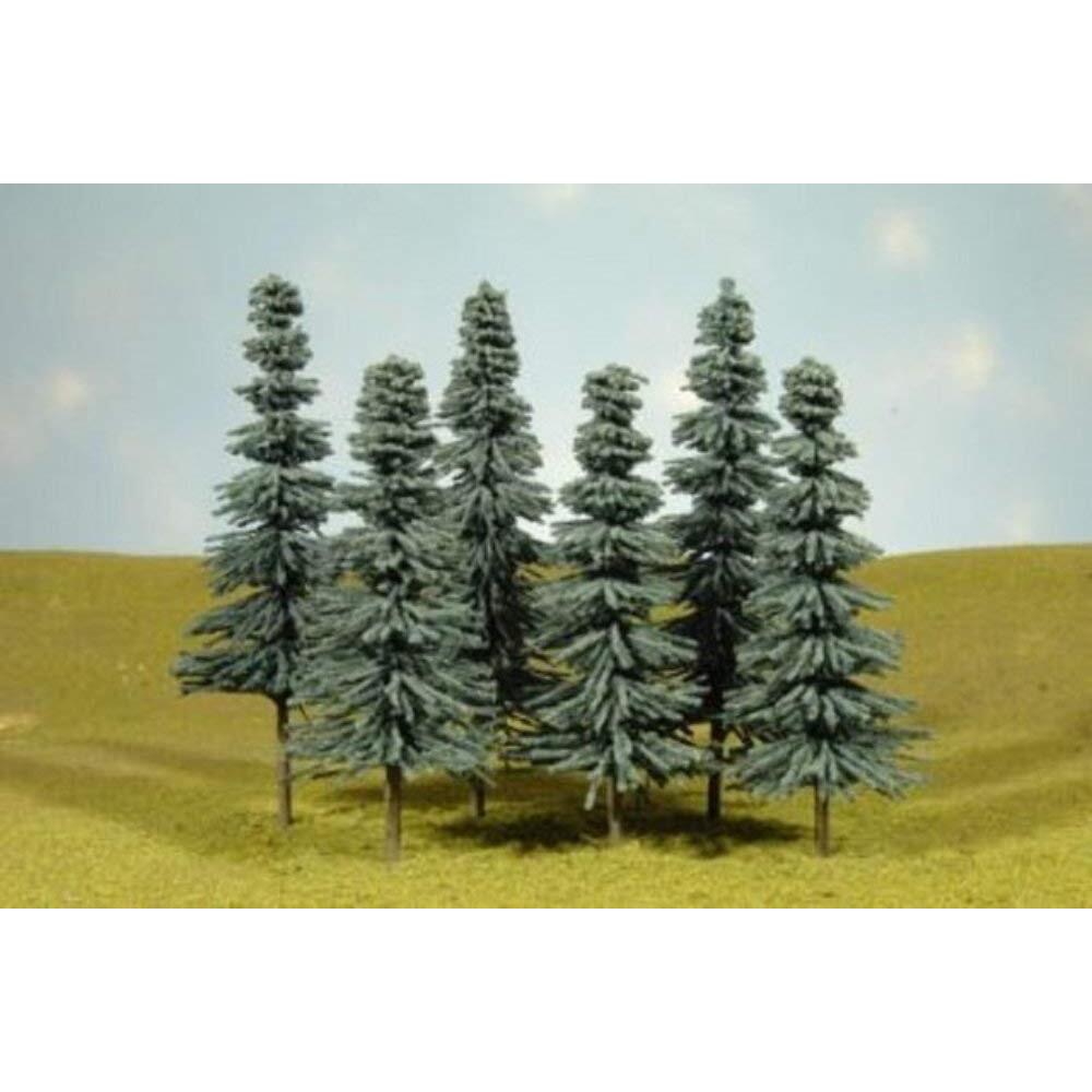 Bachmann Industries Scene Scapes Trees 5""- 6"" Blue Spruce Trees Train (6 Per Box)