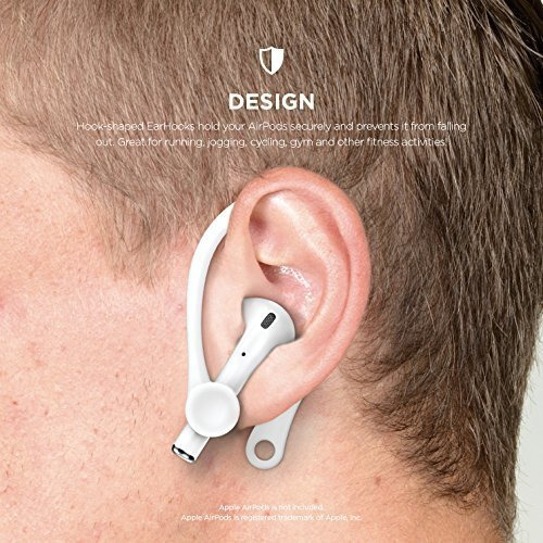 Elago Earhooks Compatible With Airpods 3, Compatible With Airpods Pro, Compatible With Airpods 2, 1 - Perfect For Outdoor Activities, Long-Lasting Comfort (White)