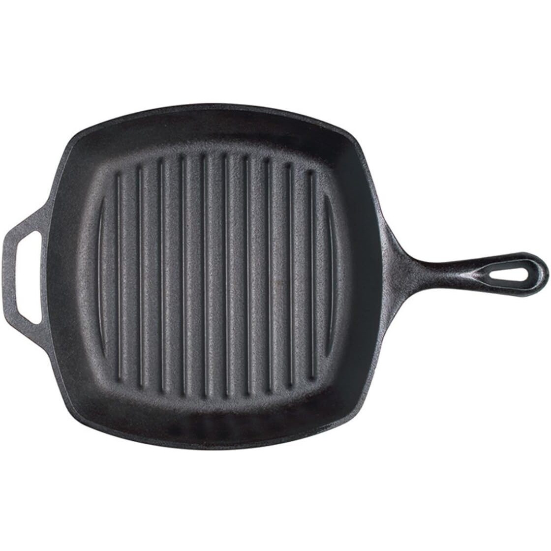 Lodge L8Sgp3 Cast Iron Square Grill Pan, Pre-Seasoned, 10.5-Inch