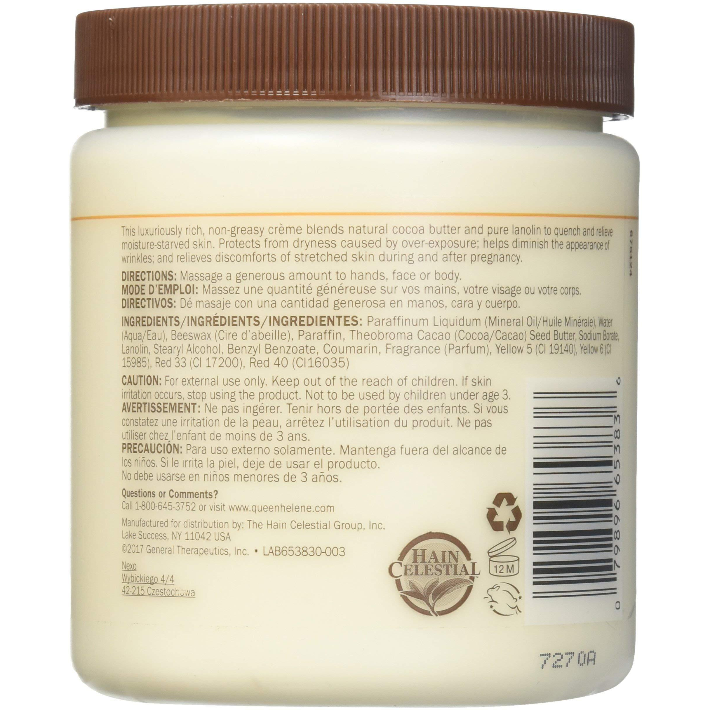 Queen Helene Cream Cocoa Butter 15Oz (3 Pack)