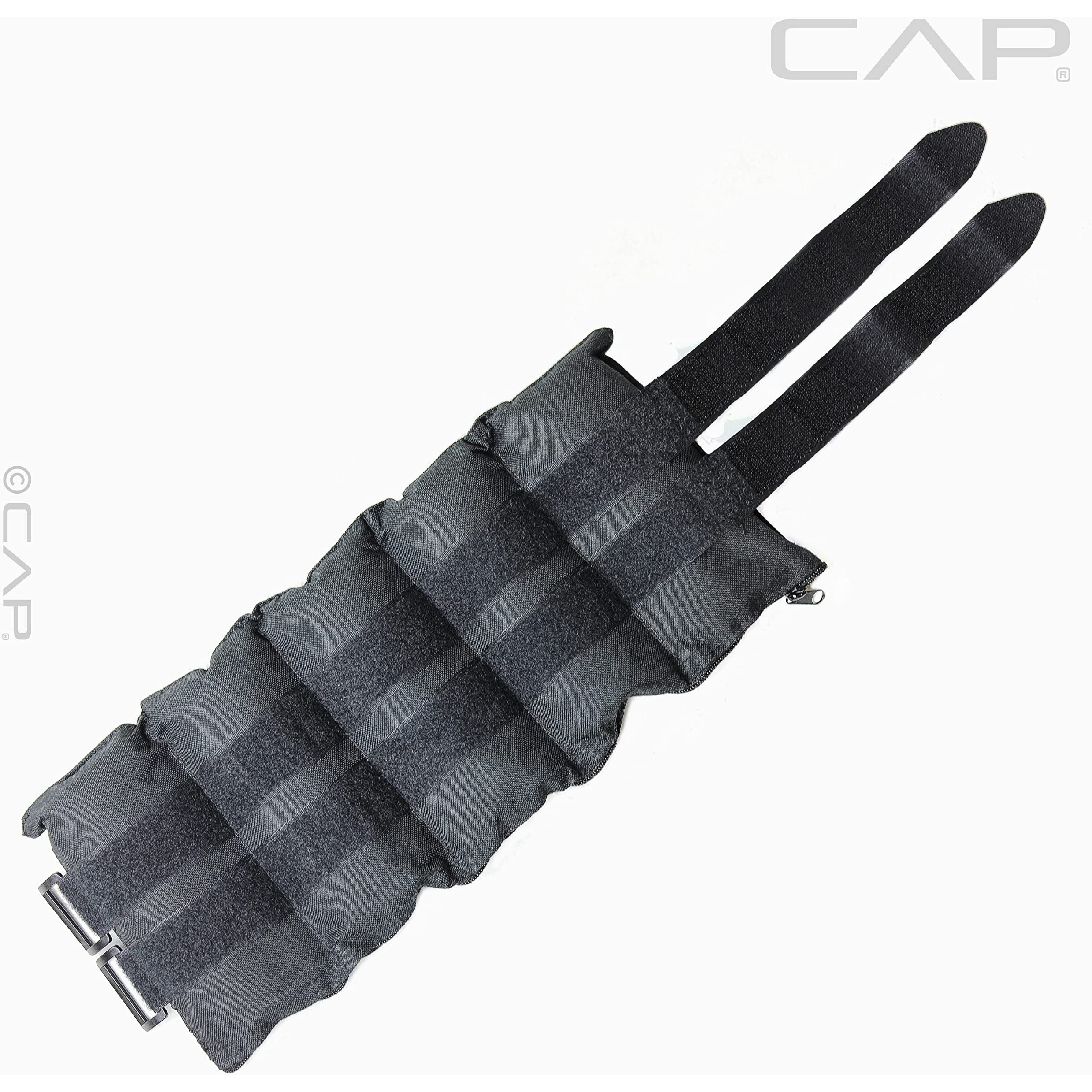 Cap Barbell Hha-Cb020A1 20-Pound Pair Adjustable Ankle Weights, Black
