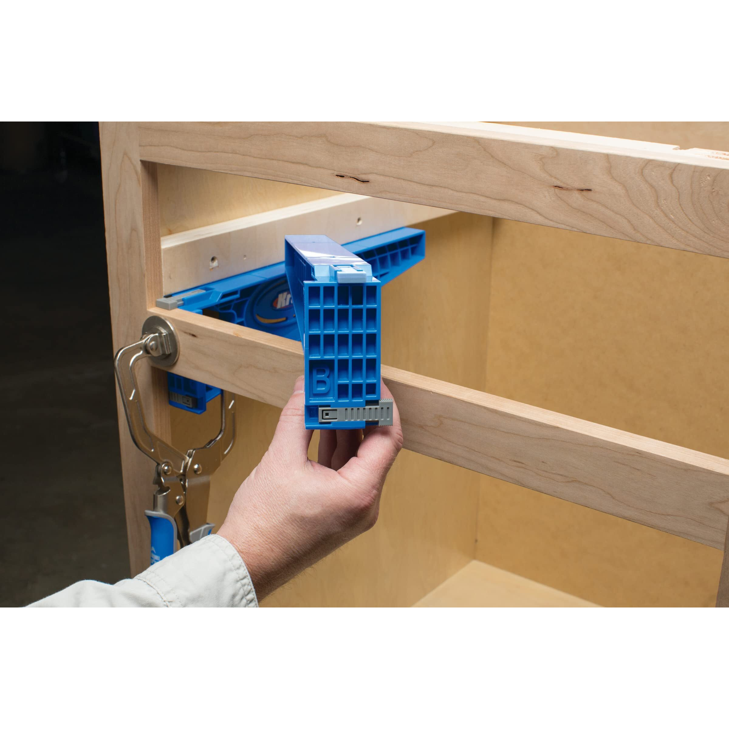 Kreg Khi-Slide & Khi-Hinge - 2 Drawer Slide Jigs & 1 Concealed Hinge Jig - Door Hinge Jig & Drawer Slide Jig - Woodworking Tools