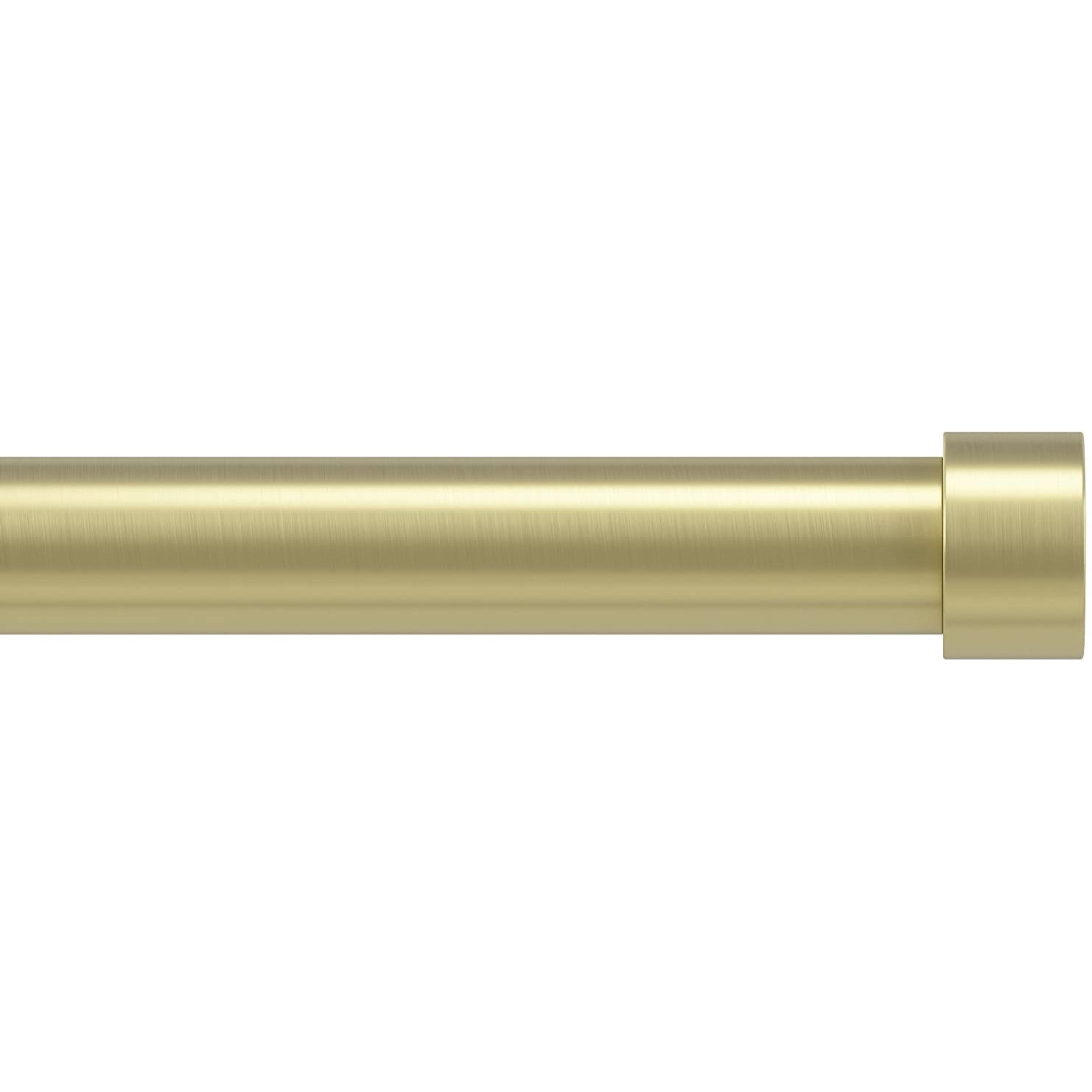 Umbra Cappa Curtain Rod, Includes 2 Matching Finials, Brackets & Hardware, 36 To 66-Inches, Gold