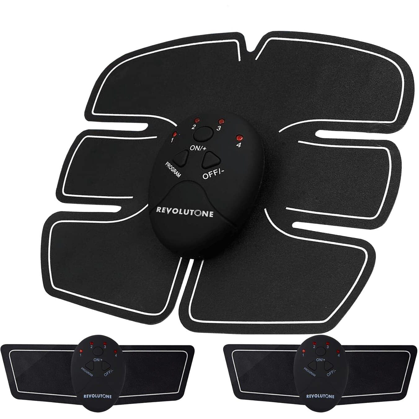 Revolutone Abs Stimulator Fitness Belt And Abdominal Toner Equipment For Muscle Adult Women And Man At Home Workout Gym