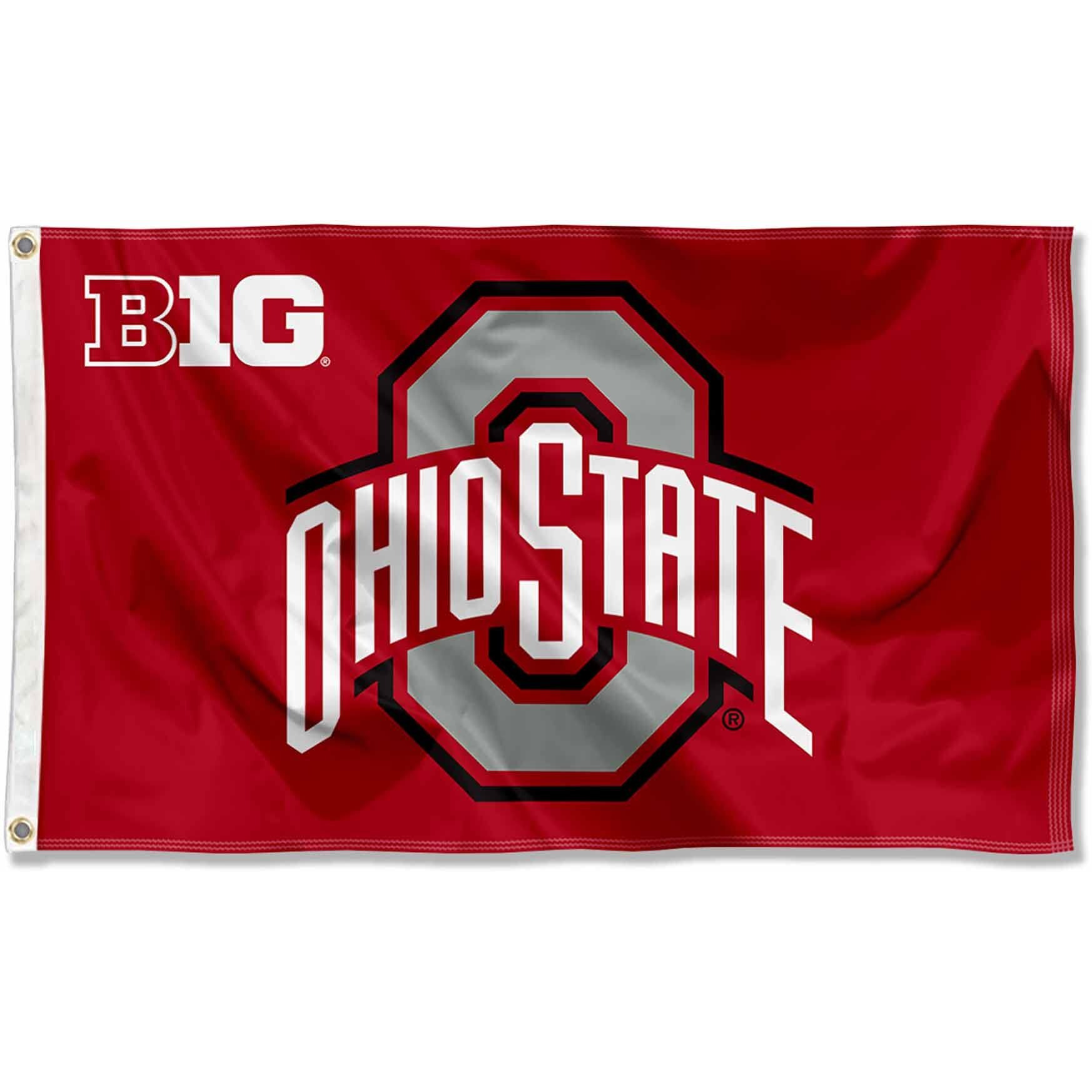 College Flags & Banners Co. Ohio State Buckeyes Big 10 Flag