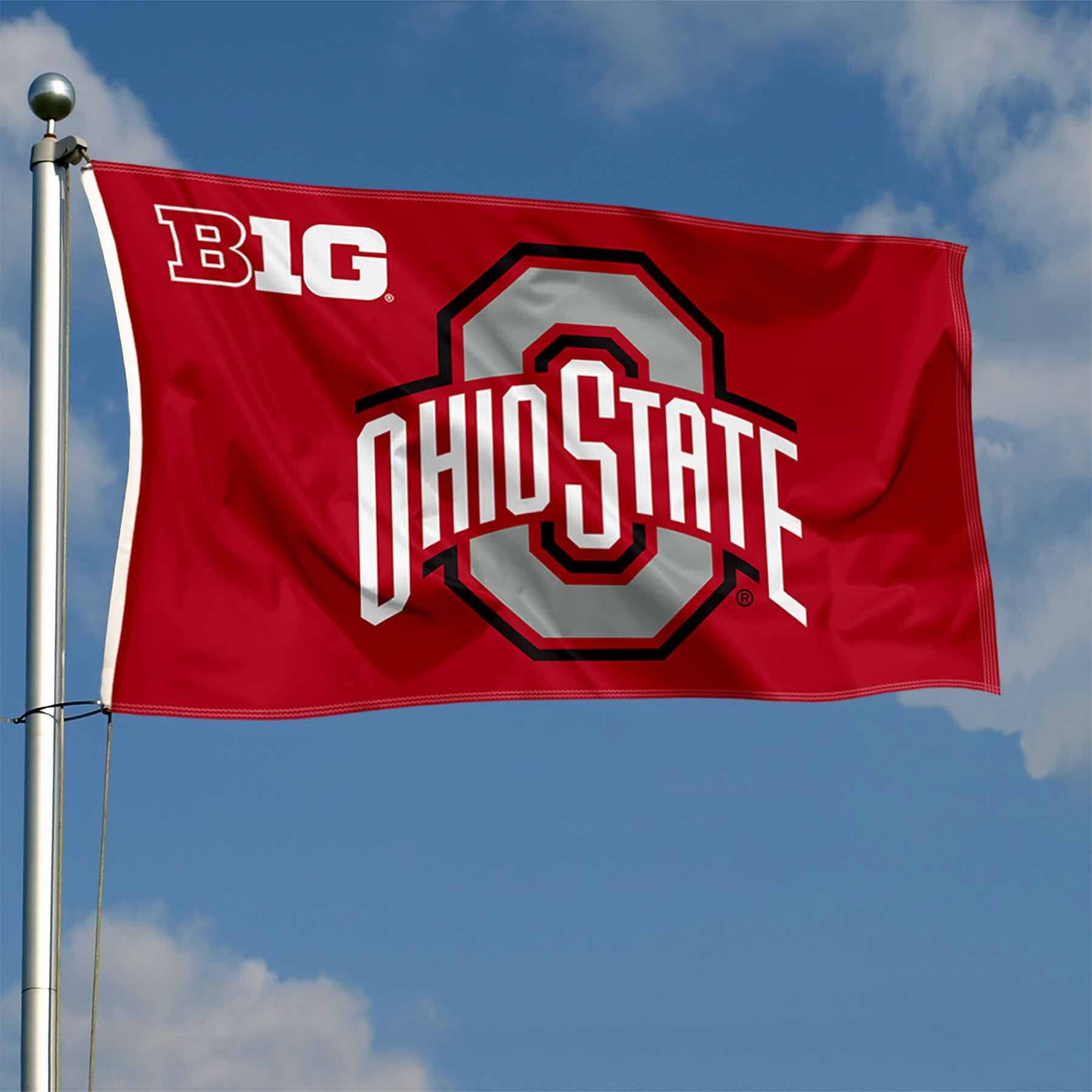 College Flags & Banners Co. Ohio State Buckeyes Big 10 Flag