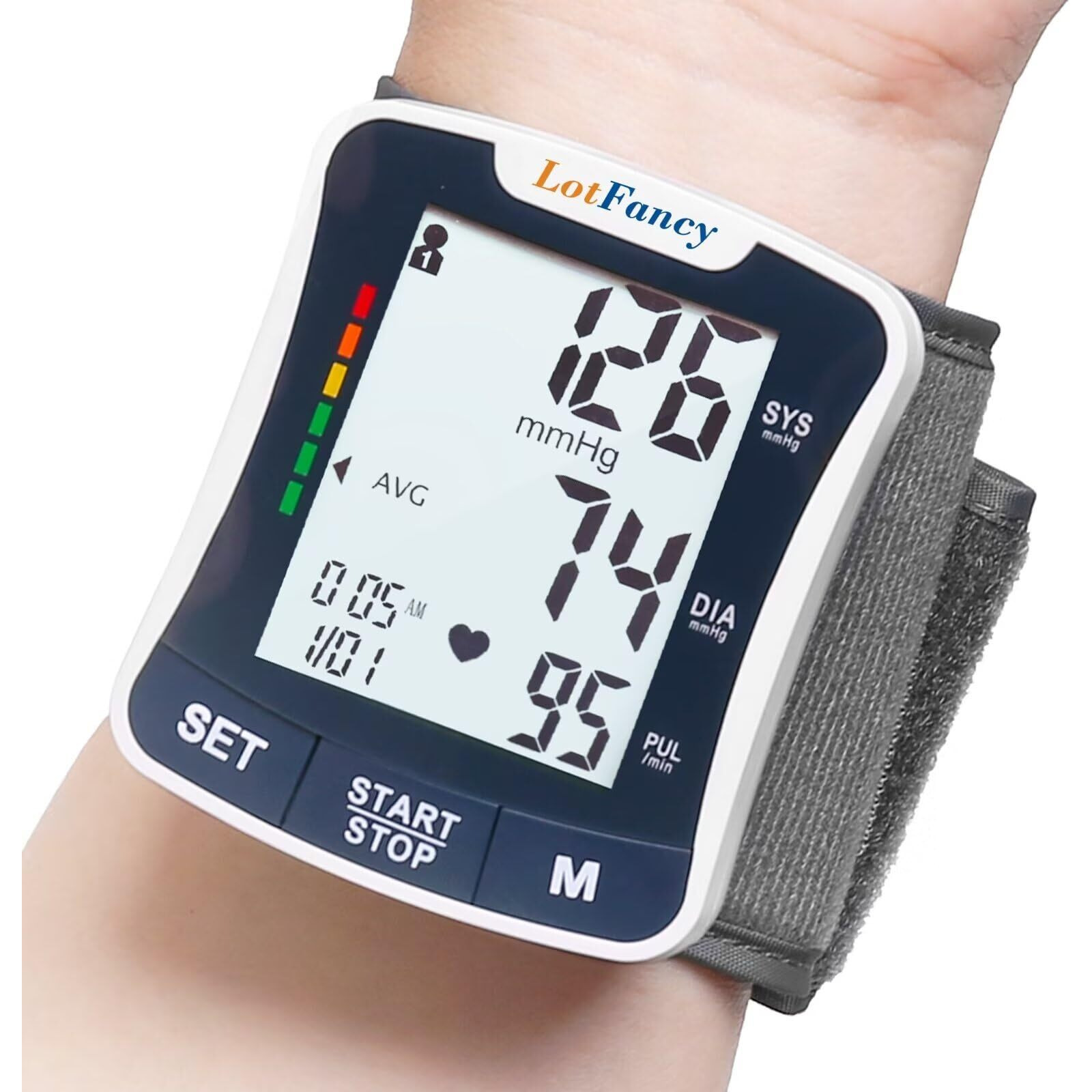 Talking Blood Pressure Monitor, Blood Pressure Monitors For Home Use, Blood Pressure Machine With Voice Broadcast, Wrist Blood Pressure Cuff 5.3""-8.5""