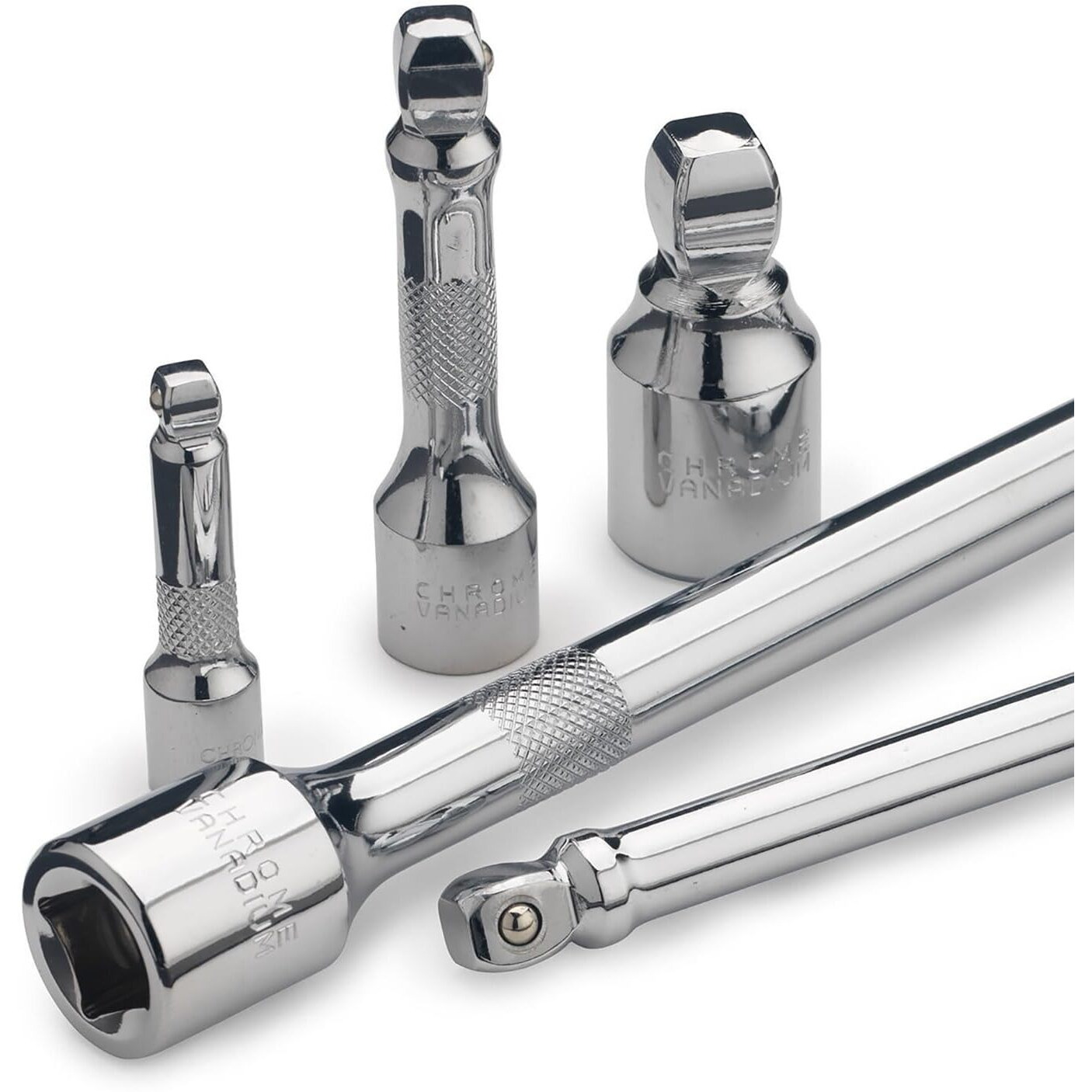 Neiko 00249A Wobble Extension Bar Set | 9 Piece | 1/4   , 3/8   , 1/2    Drives | Cr-V Steel