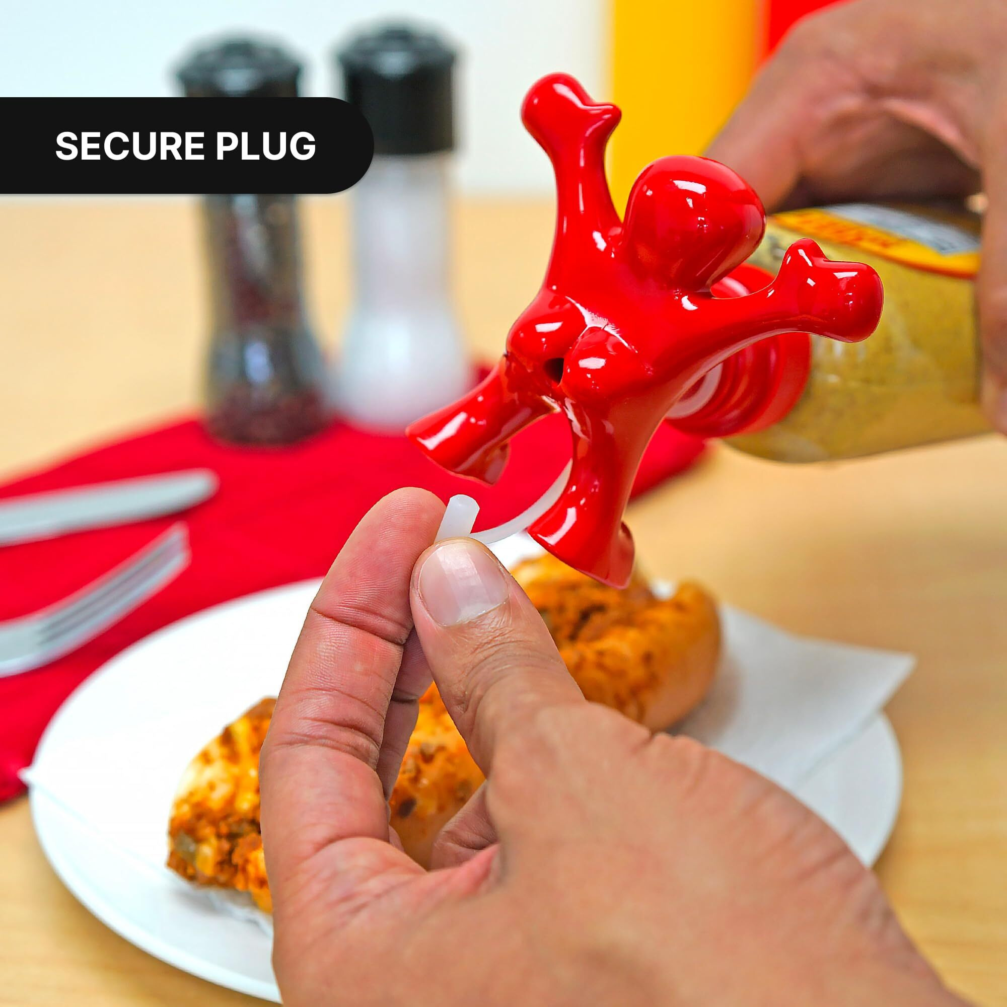 Sir Perky Novelty Condiment Bottle Topper