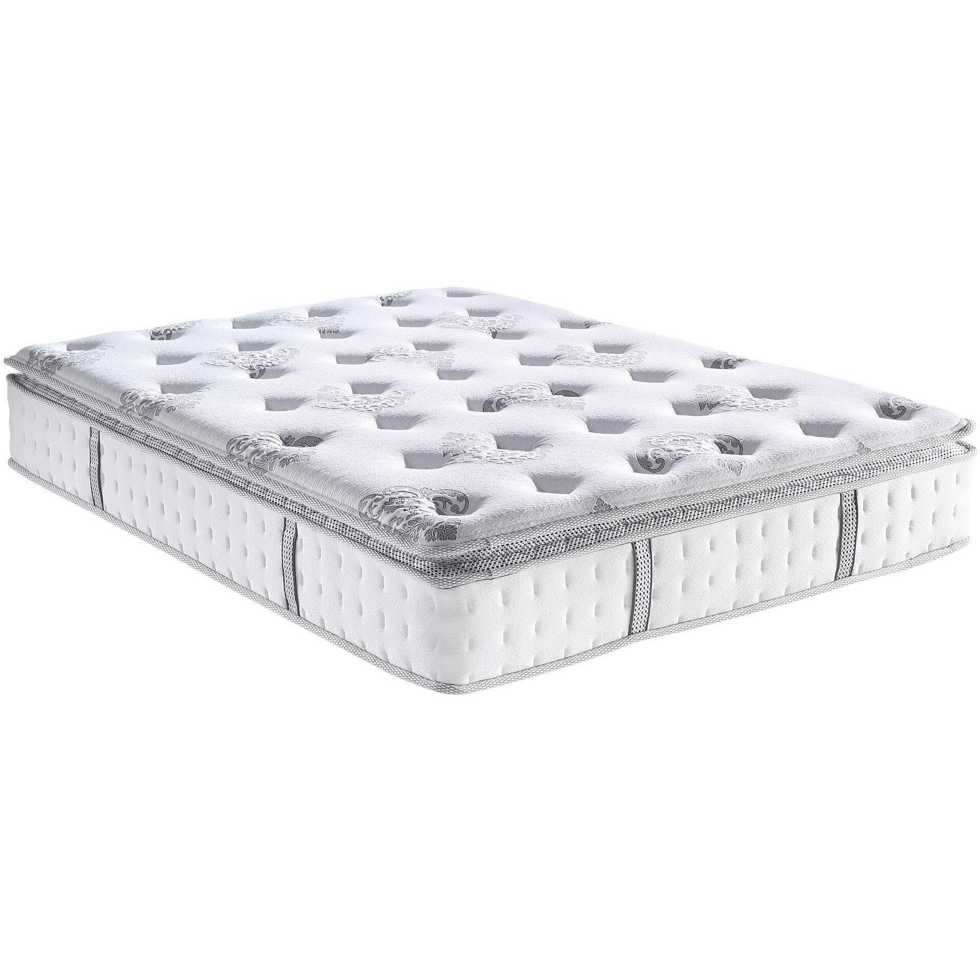 Classic Brands Mercer Cool Gel Memory Foam And Innerspring Hybrid 12-Inch Pillow Top Mattress, Mattress In A Box, Queen
