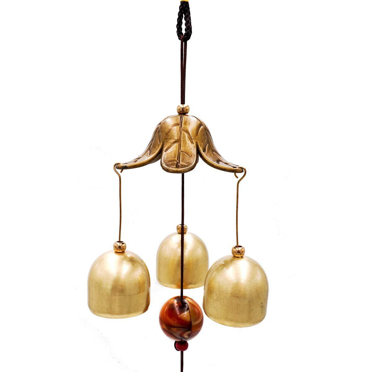 Banfeng 3 Bells Lucky Wind Chimes Feng Shui Wind Bell For Good Luck Home Garden Hanging Decoration Gift