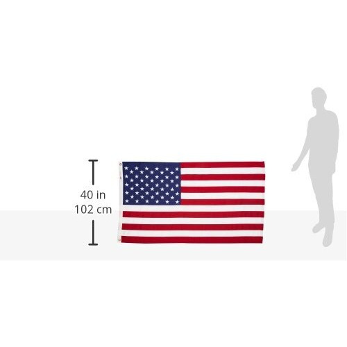 All Star Flags 3X5' 2-Ply Polyester American Flag - Heavy Duty, All Weather, Durable, Outdoor Polyester Us Flag