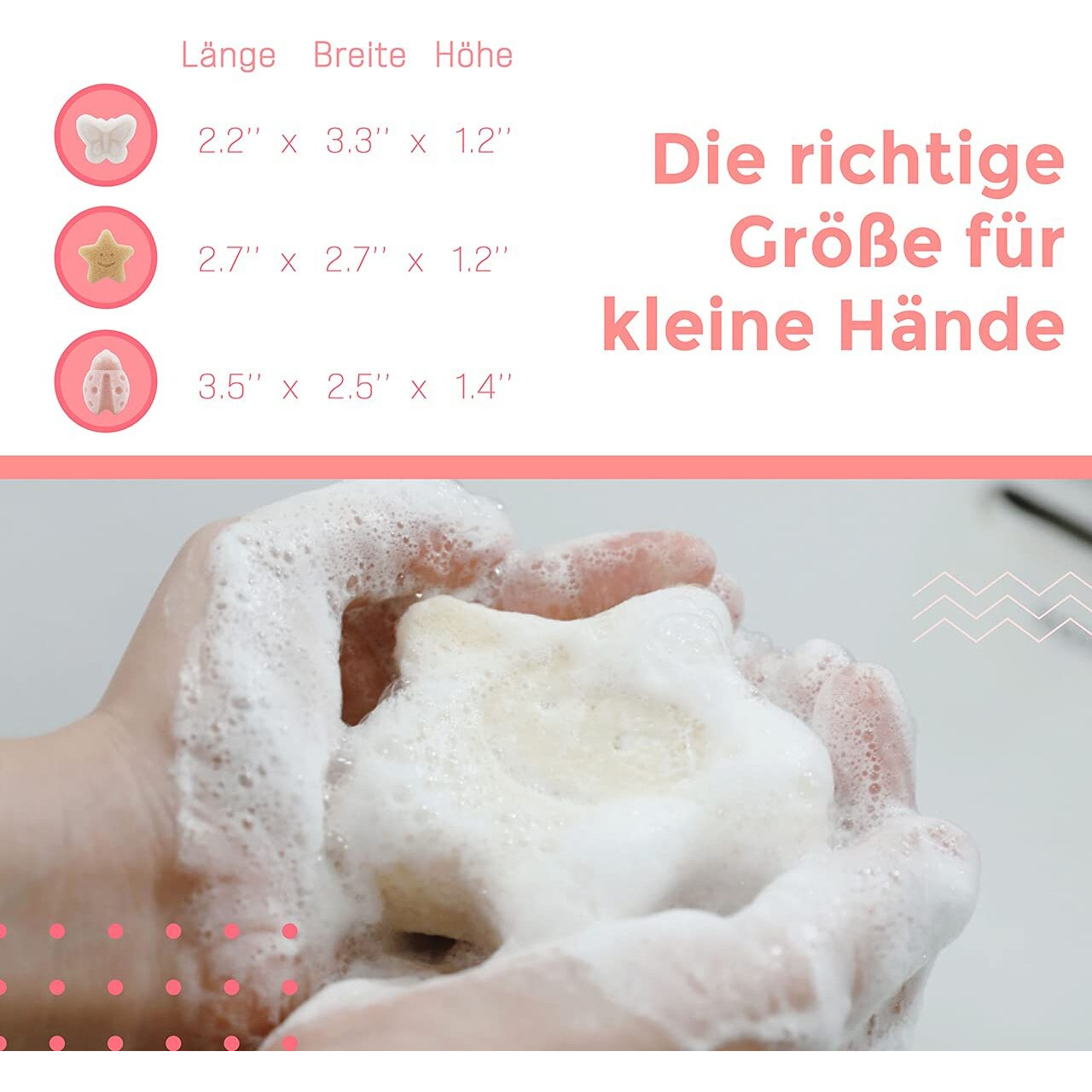 Myhomebody Konjac Baby Sponge For Bathing, Cute Shapes Natural Kids Bath Sponges For Infants, Toddler Bath Time, Natural And Safe Plant-Based Toys, 3Pc. Set Butterfly, Ladybug, Star