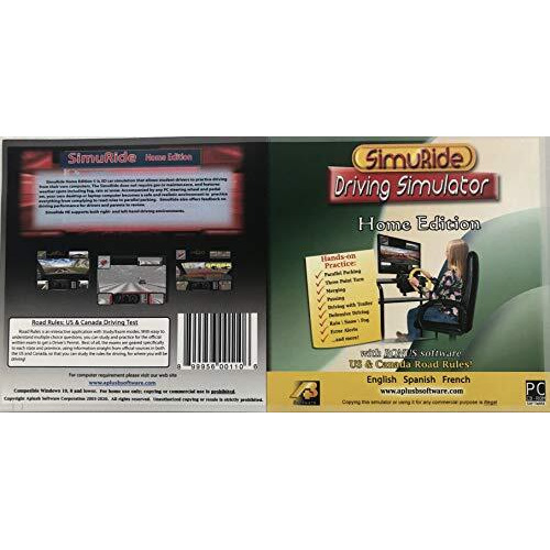 Driving Simulation And Road Rules Test Preparation - 2021 Simuride Home Edition - Driver Education [Interactive Dvd]
