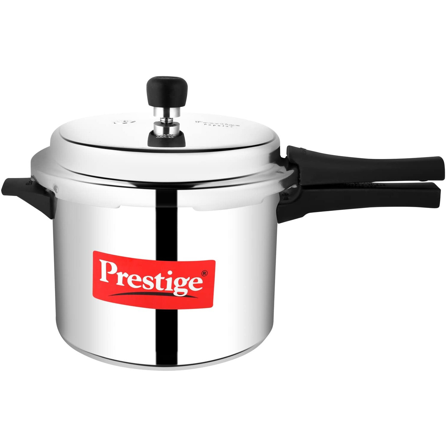 Prestige Popular Aluminum Pressure Cooker, 5 L, Silver