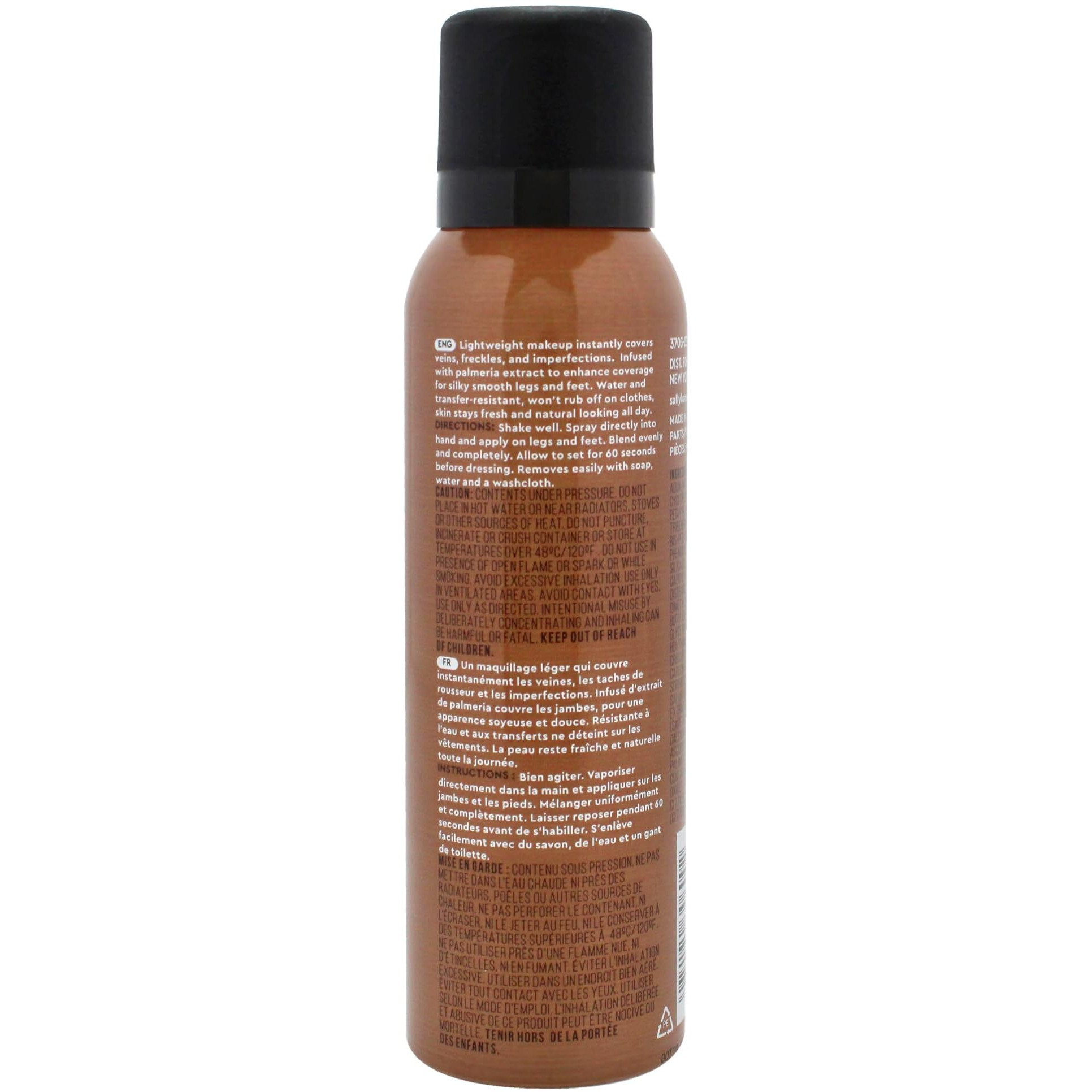 Sally Hansen Airbrush Legs, Leg Spray-On Makeup, Tan Glow, Easy Application, Flawless Looking Legs, Water Resistant, Transfer Proof