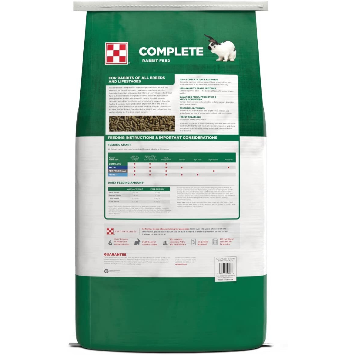 Purina Rabbit Food Complete Pellets, 25 Lb