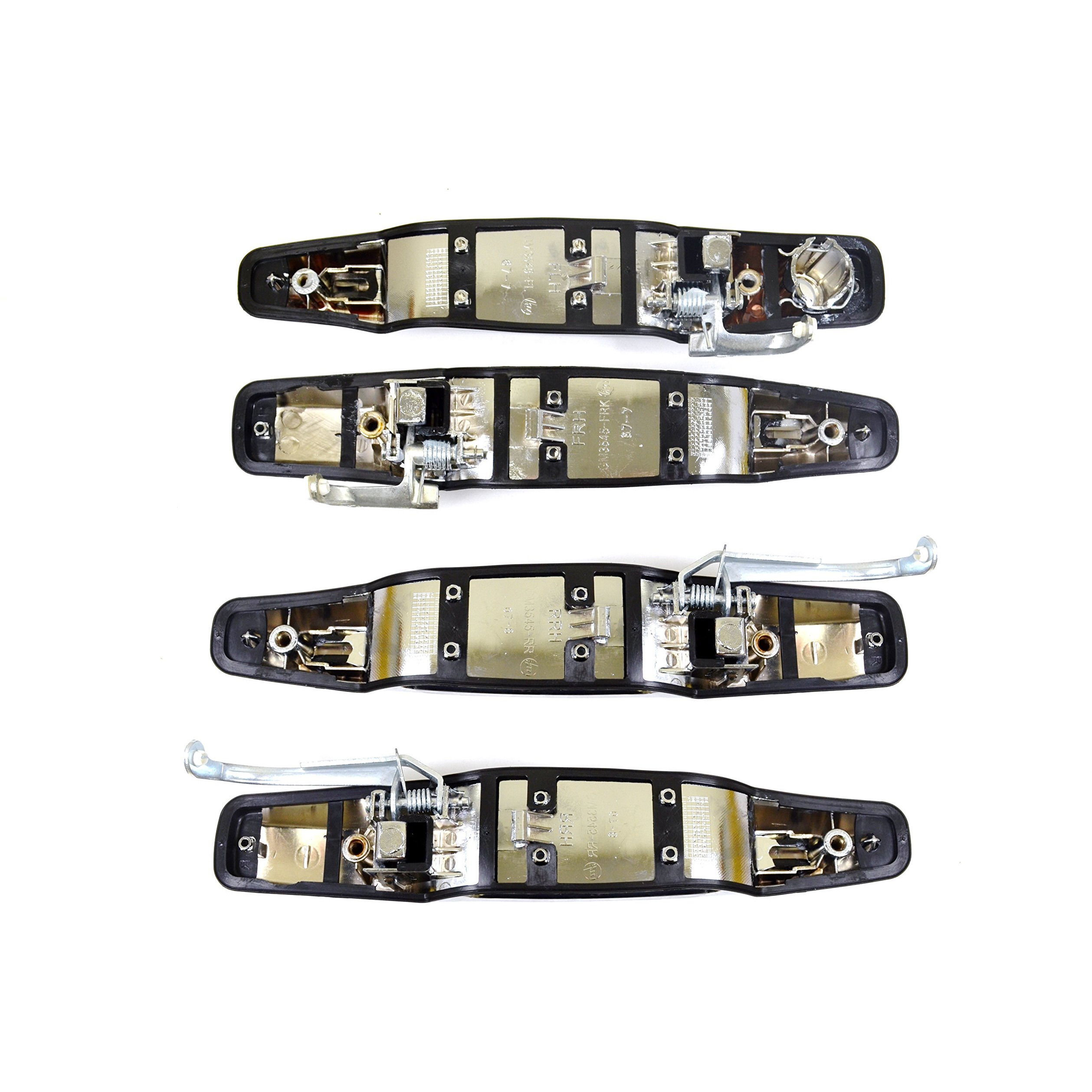 Pt Auto Warehouse Gm-3545M-Qpk - Outside Exterior Outer Door Handle, Chrome - 1 Front Left, 1 Front Right, 1 Rear Left, 1 Rear Right