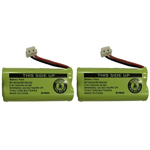 Replacement Battery Bt184342 / Bt284342 For Many Ge/Rca Cordless Telephones (See Description) (2-Pack)