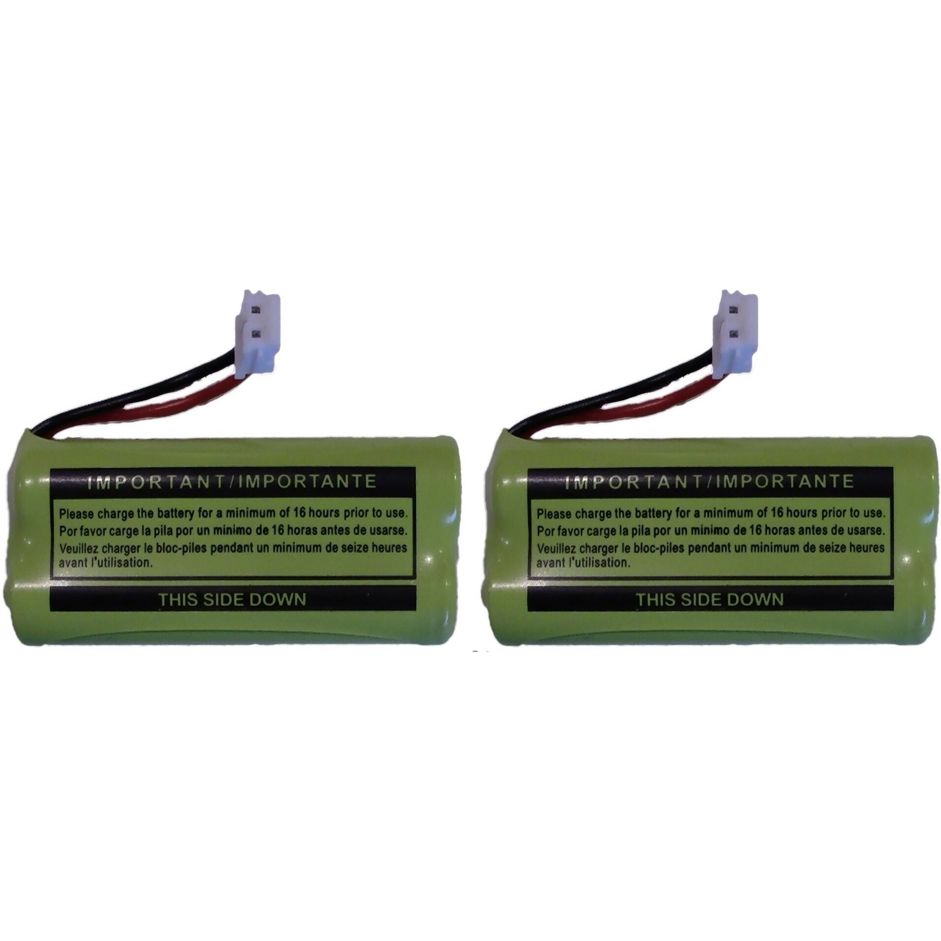 Replacement Battery Bt184342 / Bt284342 For Many Ge/Rca Cordless Telephones (See Description) (2-Pack)