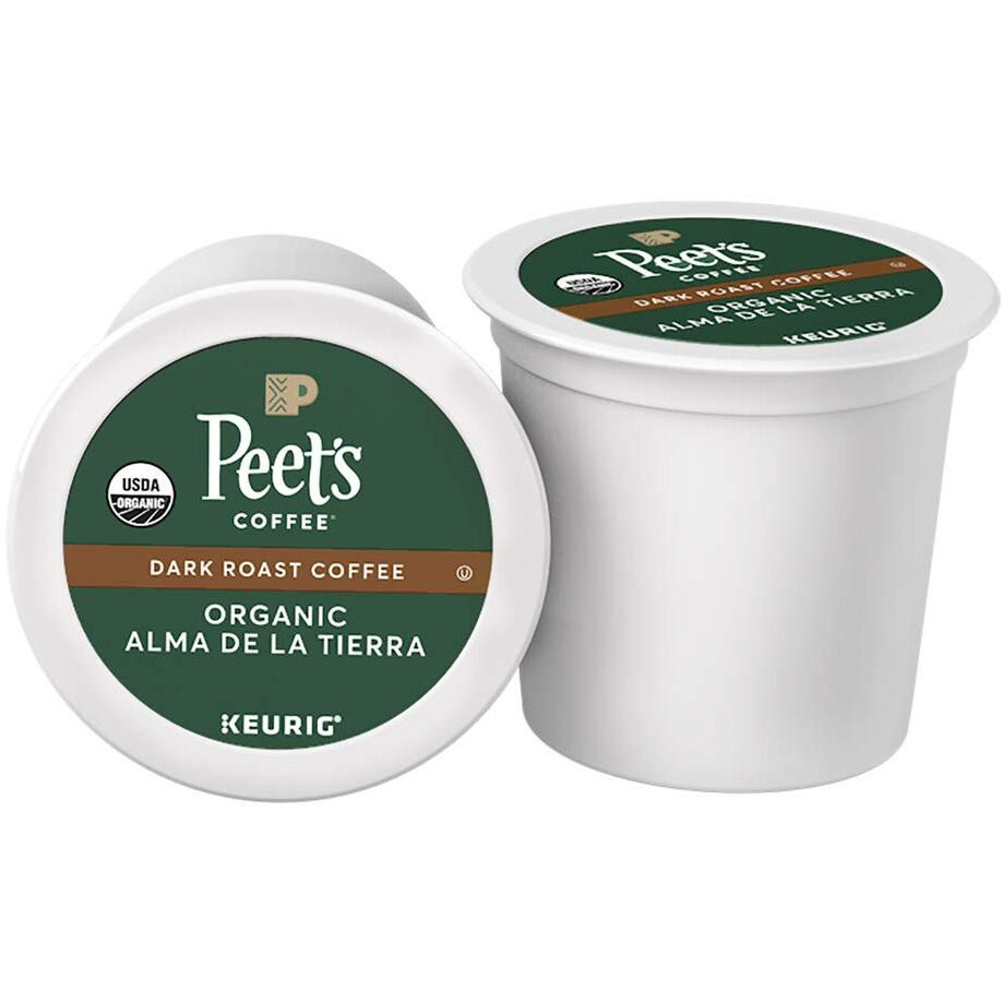 Peet's Coffee Organic Alma De La Tierra, Dark Roast, 16 Count Single Serve K-Cup Coffee Pods For Keurig Coffee Maker