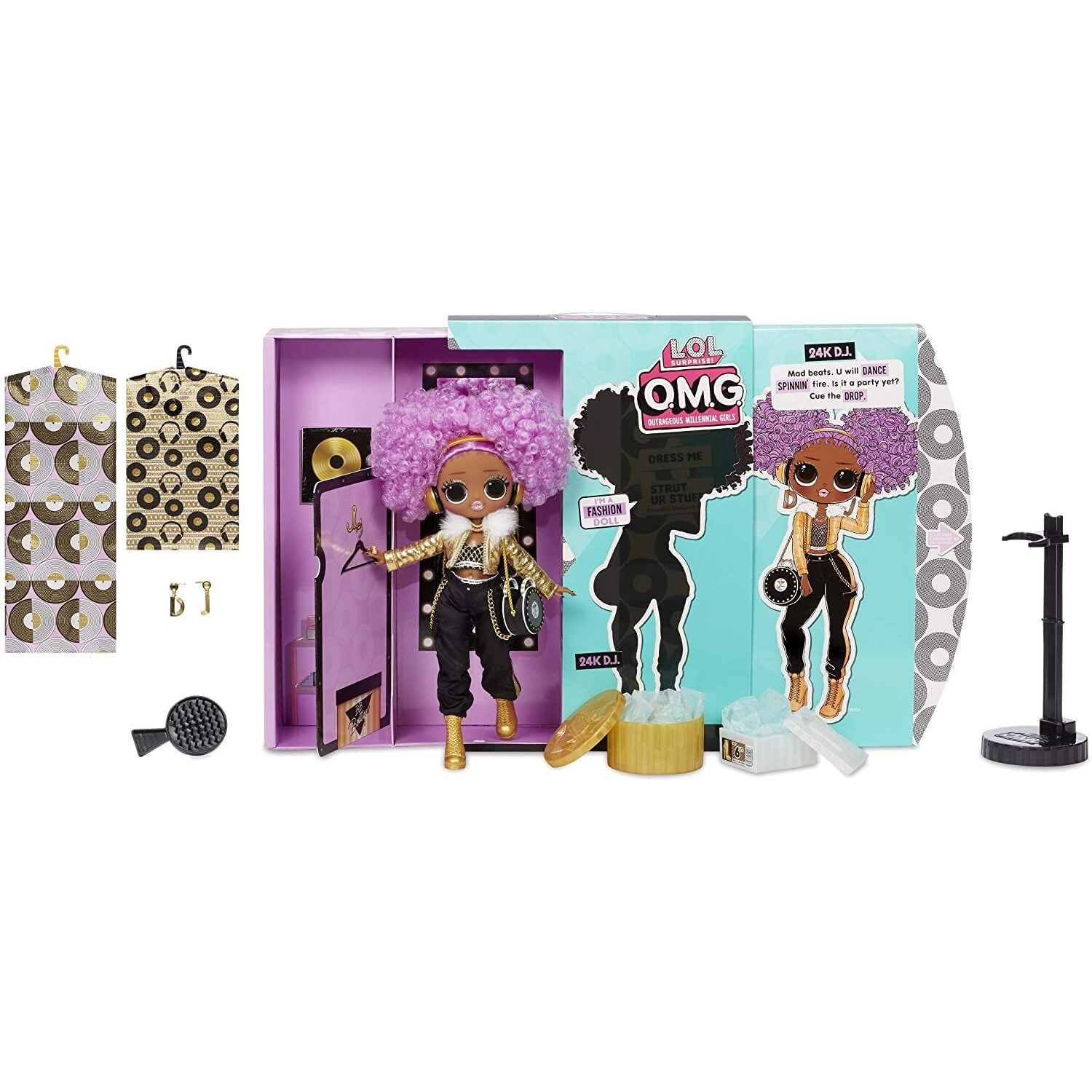L.O.L. Surprise Lol Surprise Omg 24K D.J. Fashion Doll With 20 Surprises