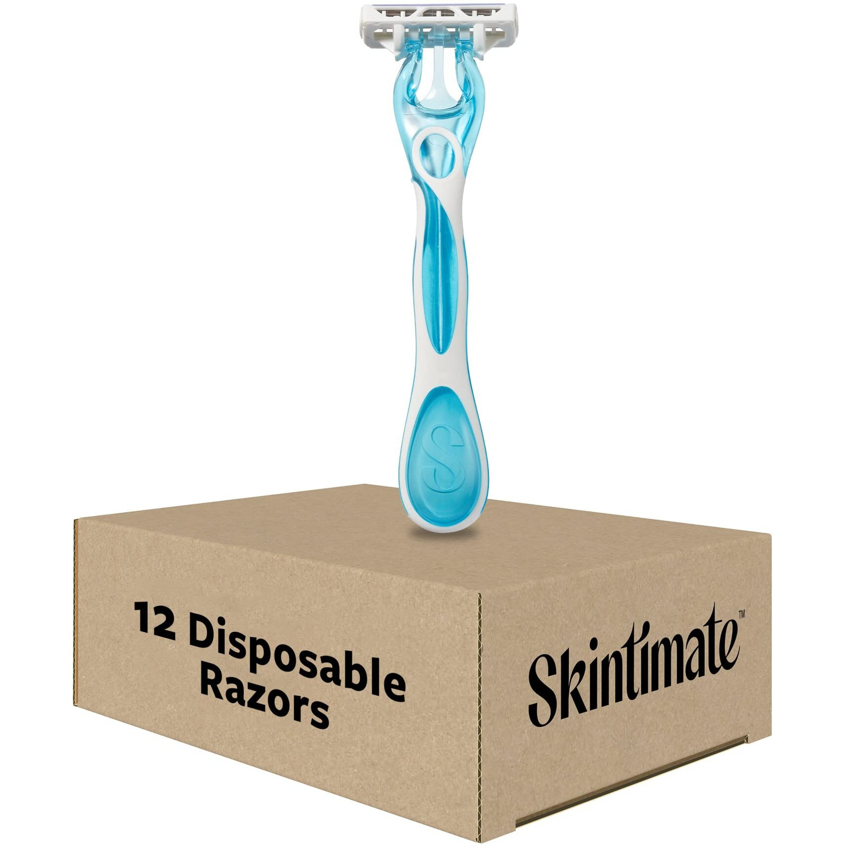 Skintimate Coconut Delight Disposable Razors For Women, 12 Count