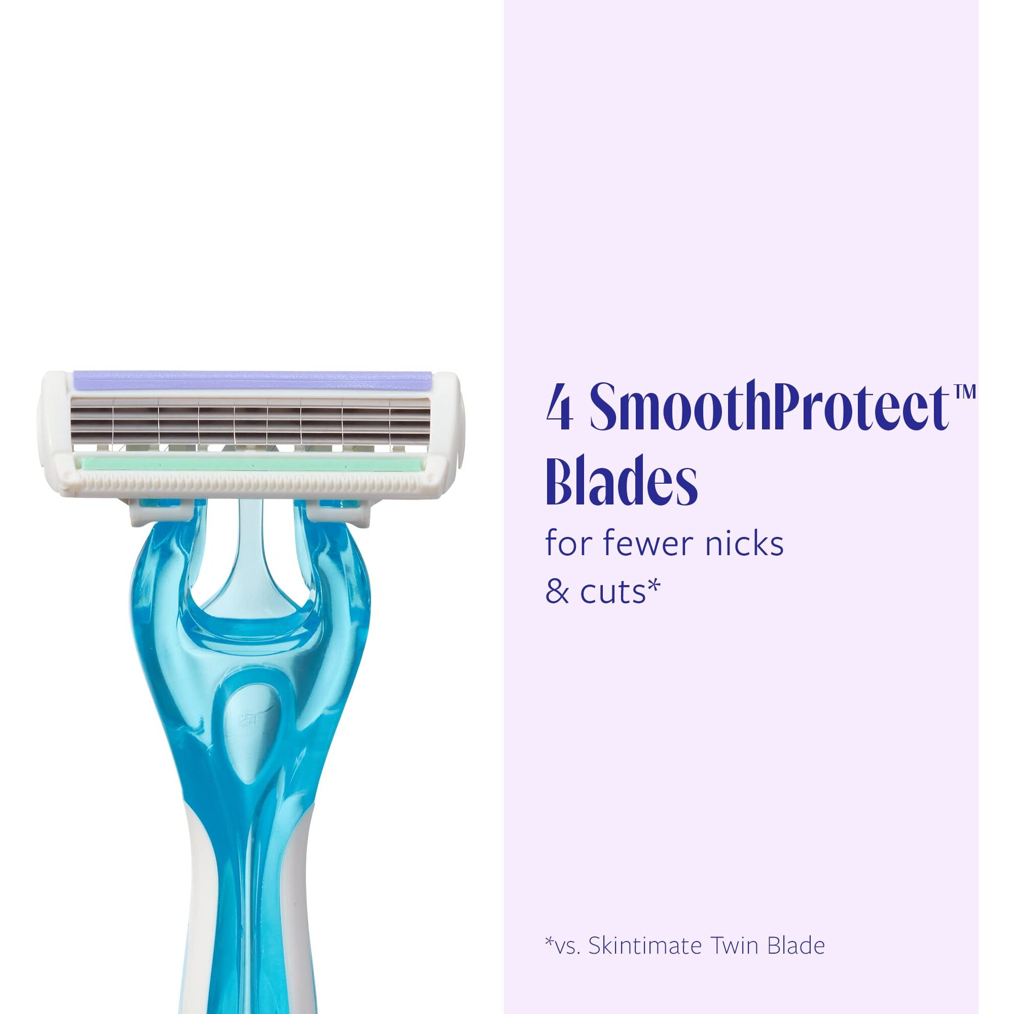 Skintimate Coconut Delight Disposable Razors For Women, 12 Count