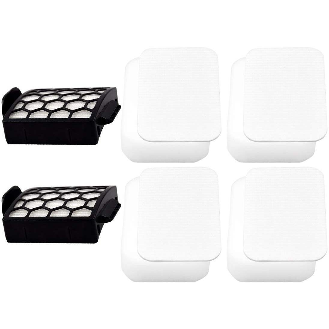 Dttery 4 Foam + Felt, 2 Hepa Filters Kit Replacement For Shark Navigator Pet Pro Zu60, Zu62, Pet Plus Nv251, Nv255, Swivel Pro Nv150, Nv151 Upright Vacuum, Part 1238Ft60 1239Ft60