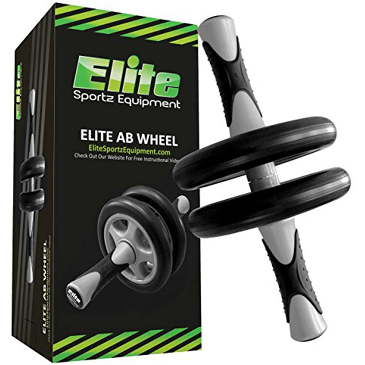 Elite Sportz Ab Roller Wheel - Gym & At Home Ab Workout Equipment With 2 Wheels To Exercise Core Abdominal Muscles - Strength Training Accessories For Abs