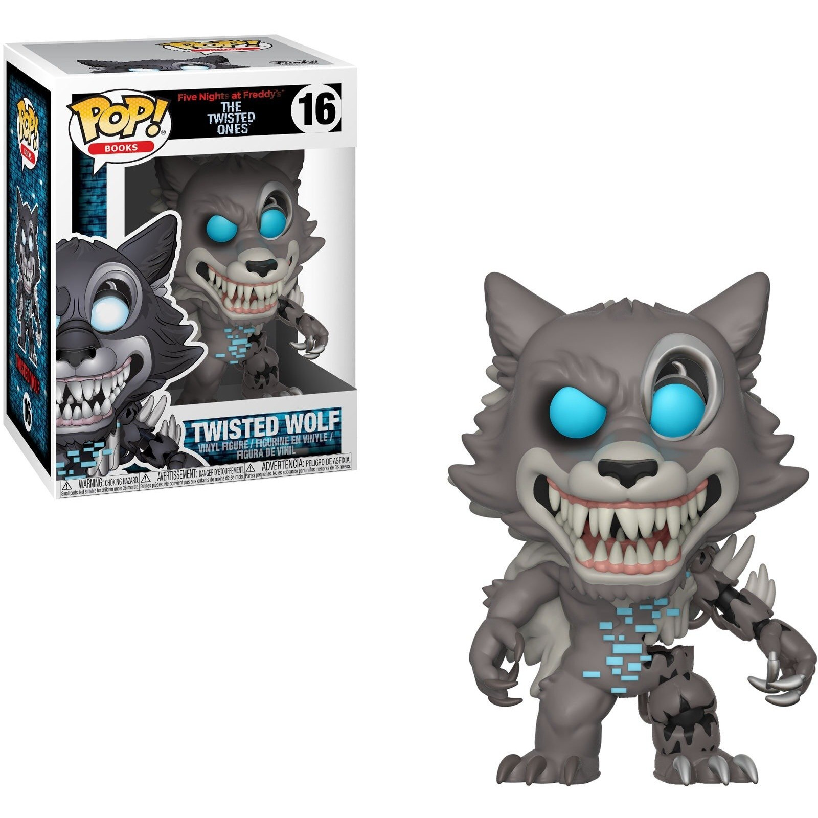 Funko Pop Books Five Nights At Freddy's-Twisted Wolf Collectible Figure, Multicolor