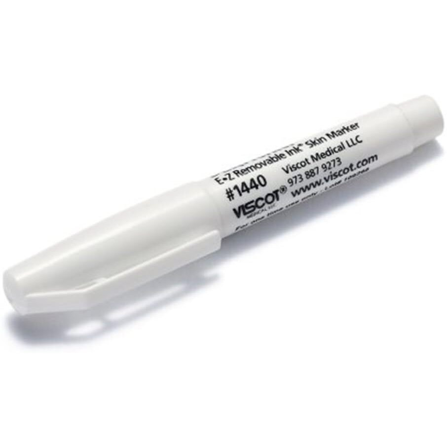 Viscot 1440-30 Mini Regular Tip White Ez Removable Ink Markers- 30 Count- Medical Grade Skin Pen- Latex Free, Fda Registered, Designed For Marking Piercing Sites & Non-Surgical Aesthetic Procedures