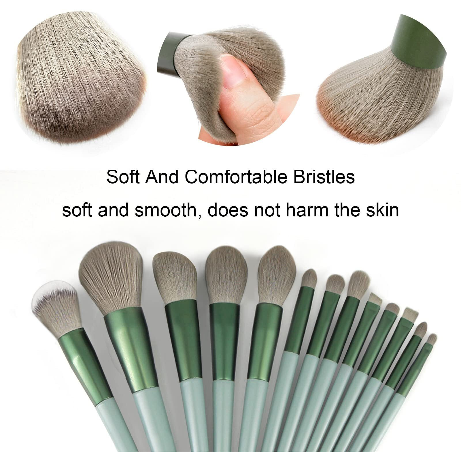 Koccido Makeup Brushes 22 Pcs Makeup Kit,Foundation Brush Eyeshadow Brush Make Up Brushes Set (Green, 22 Piece Set)