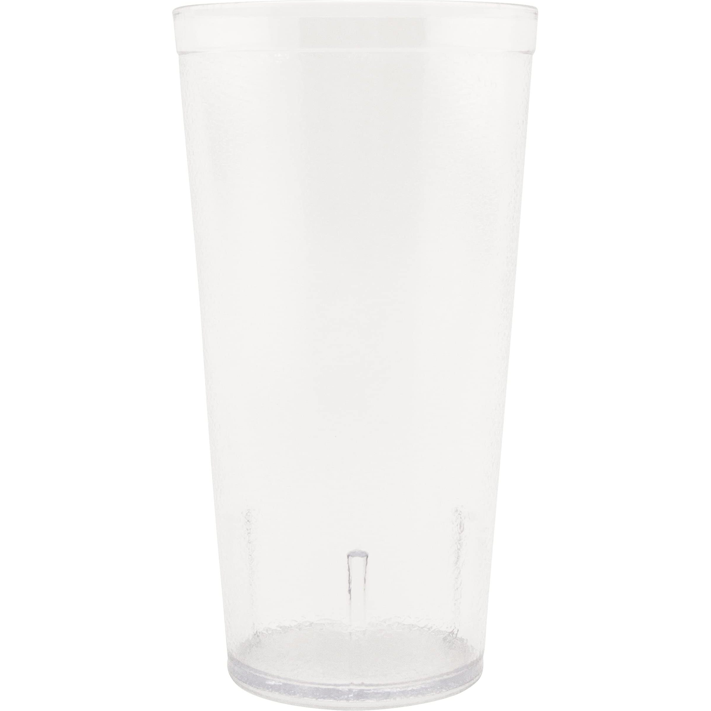 G.E.T. 6624-1-Cl-Ec Heavy-Duty Plastic Restaurant Tumblers, 24 Ounce, Clear (Set Of 4)"" }