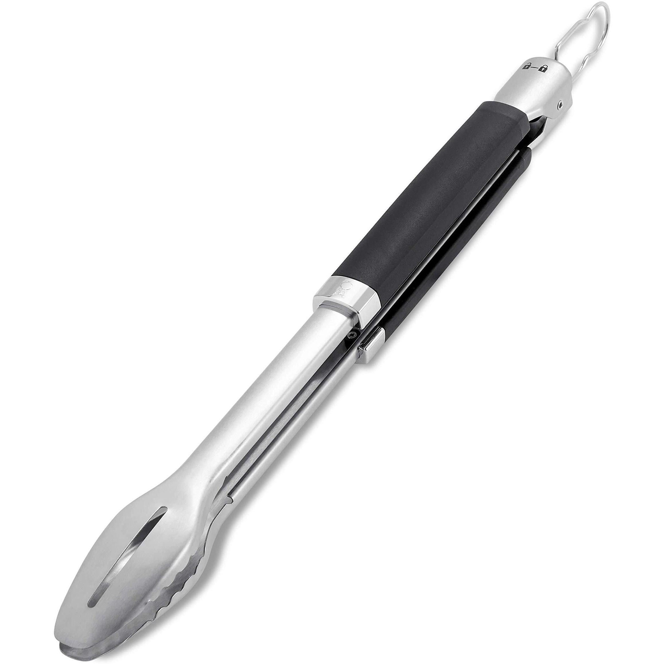 Weber Precision Grill Tongs, 18 Inch, Stainless Steel