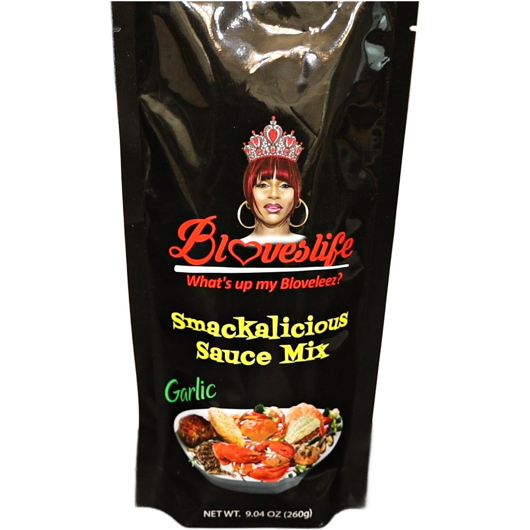 Blove's Smackalicious Sauce Seasoning Mix (Garlic) Seasoning Mix For Making Smackalicious Sauce By Bloveslife. Great On Fish, Crab, Shrimp, Crawfish And A Variety Of Meats And Veggies