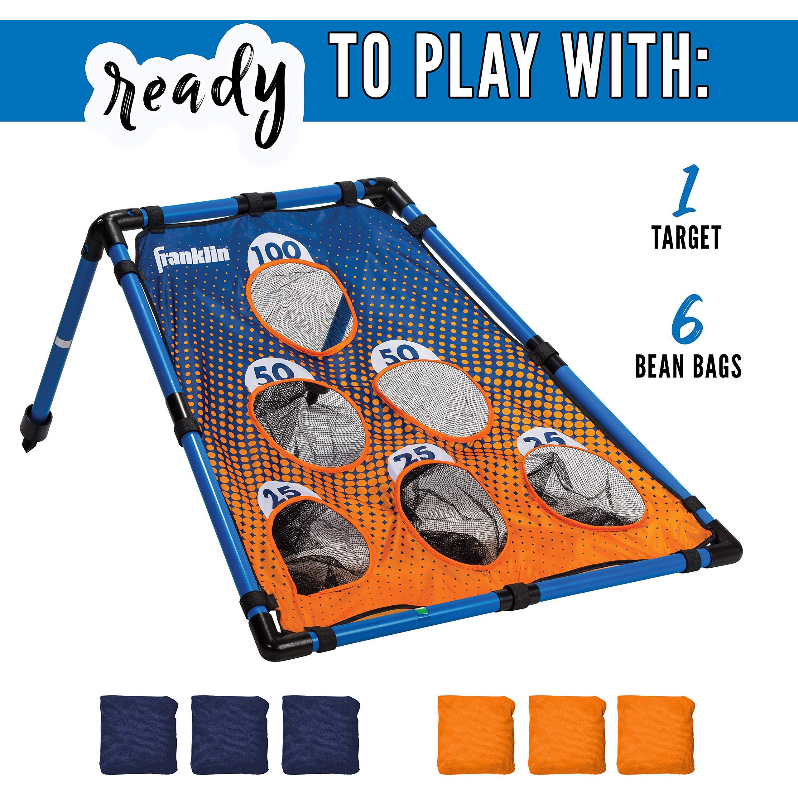 Franklin Sports 6 Hole Bean Bag Toss - Indoor + Outdoor Bean Bag Toss Set With (6) Bags Included - Bean Bag Toss For Kids + Adults