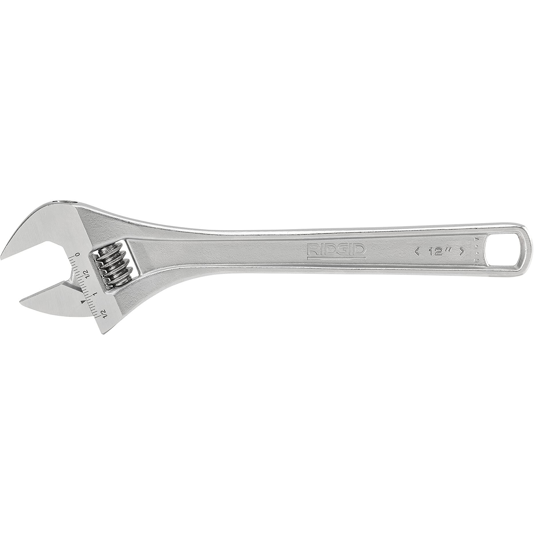 Ridgid 86917 762 Adjustable Wrench, 12-Inch Adjustable Wrench For Metric And Sae , Silver , Small